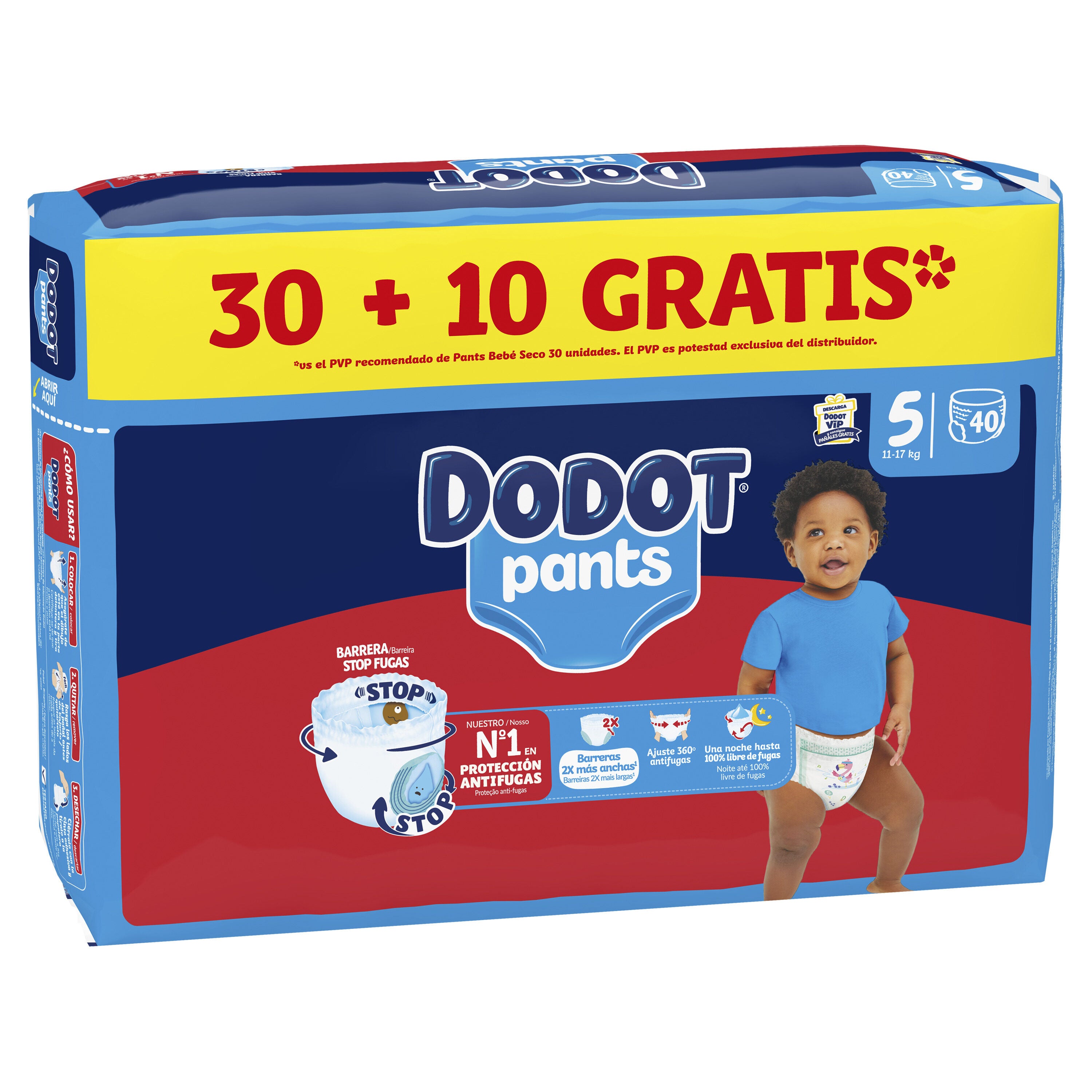 Pañal pants t5 Dodot 30+10