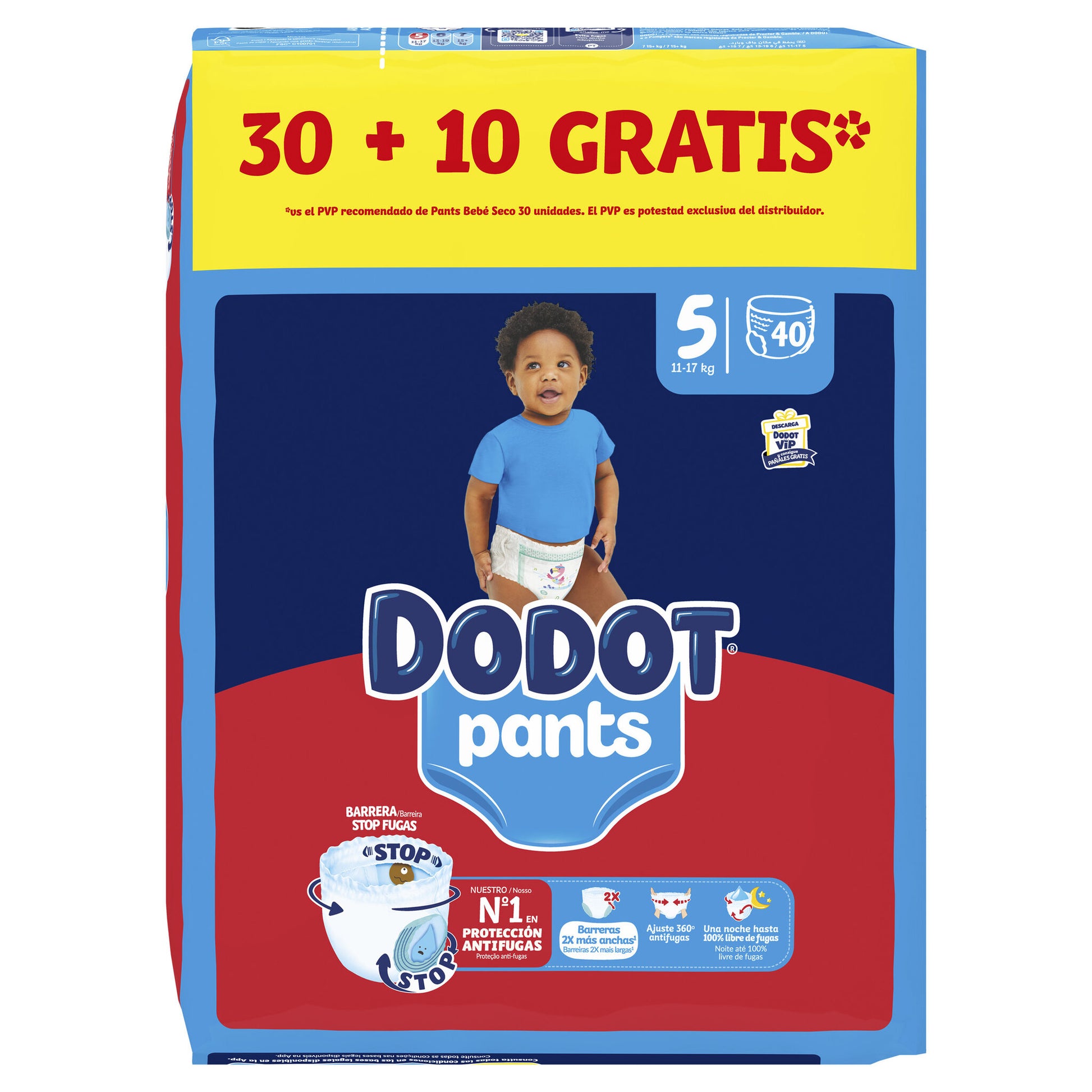 Pañal pants t5 Dodot 30+10