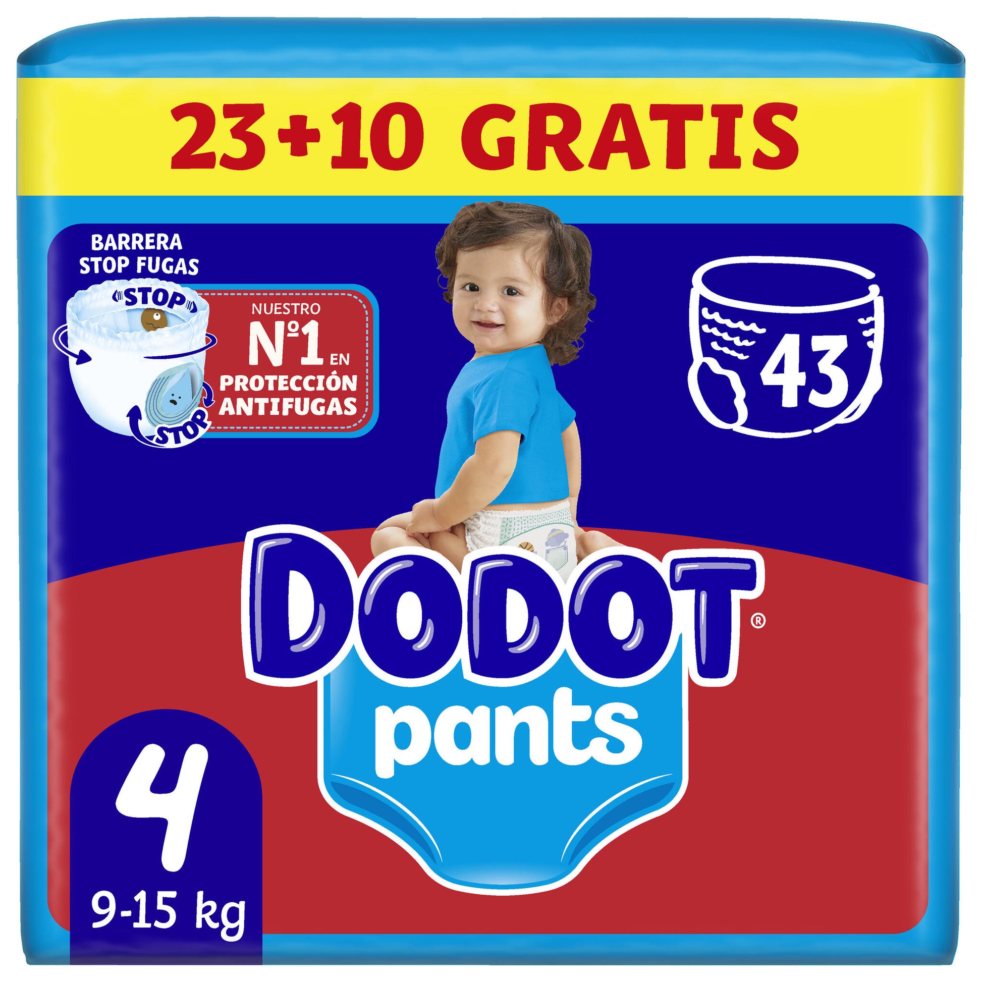 Pañal braguita t4 9-15kg Dodot 33+10