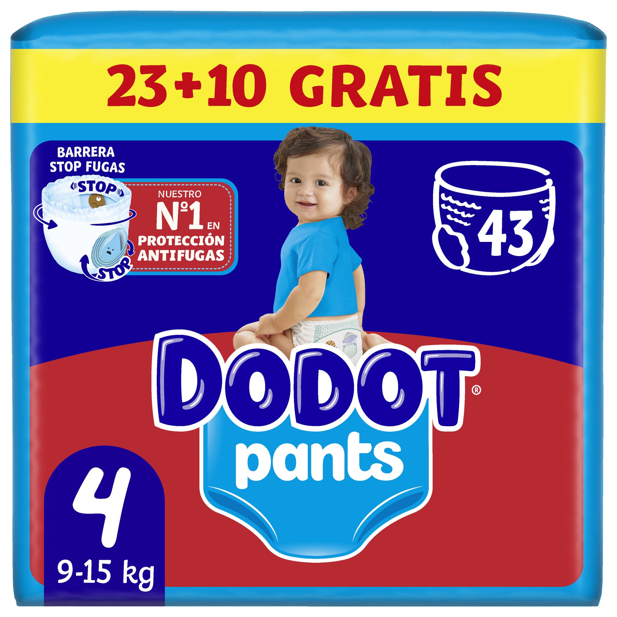 Pañal braguita t4 9-15kg Dodot 33+10