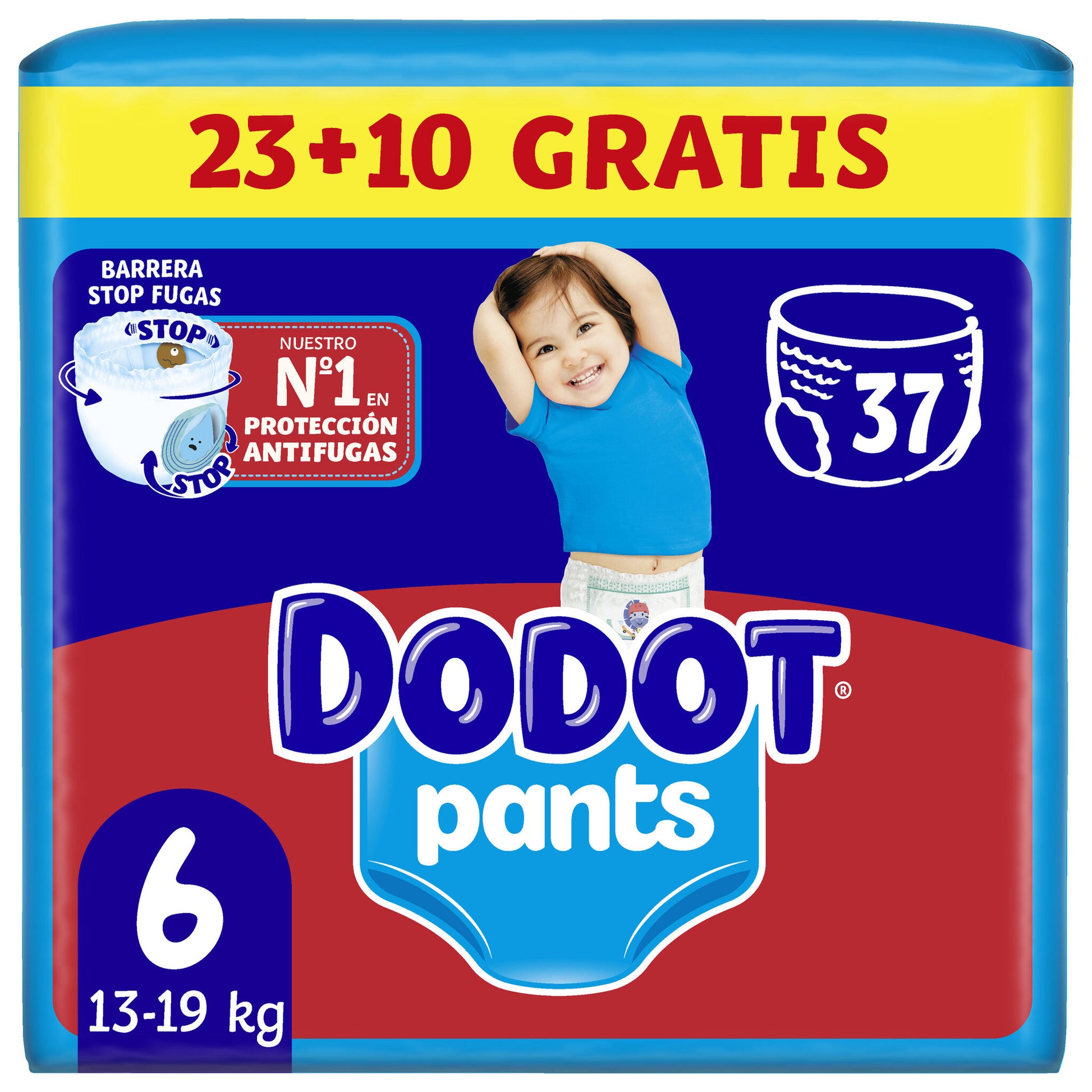 Pañal pants t6 Dodot 27+10