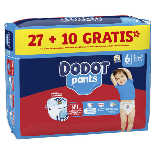 Pañal pants t6 Dodot 27+10 La Despensa