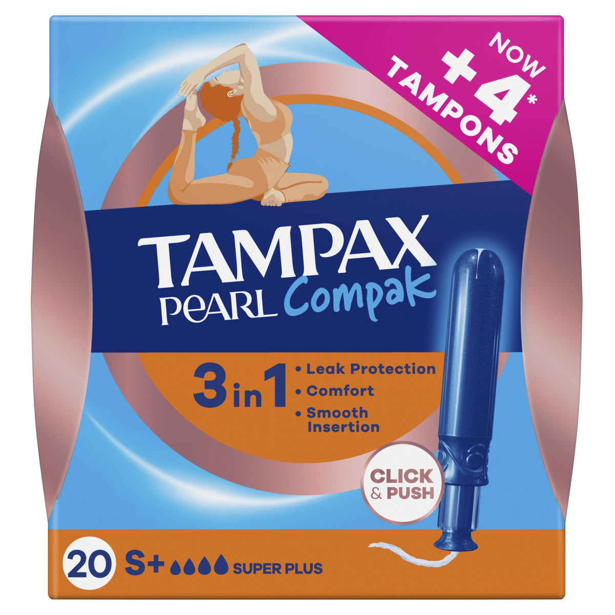 Tampón super plus Tampax 20u
