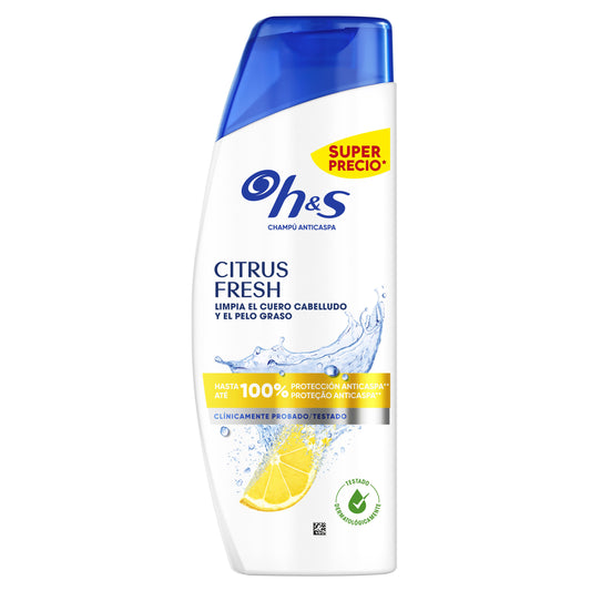 Champú anticaspa citrus fresh H&S 300+30ml La Despensa