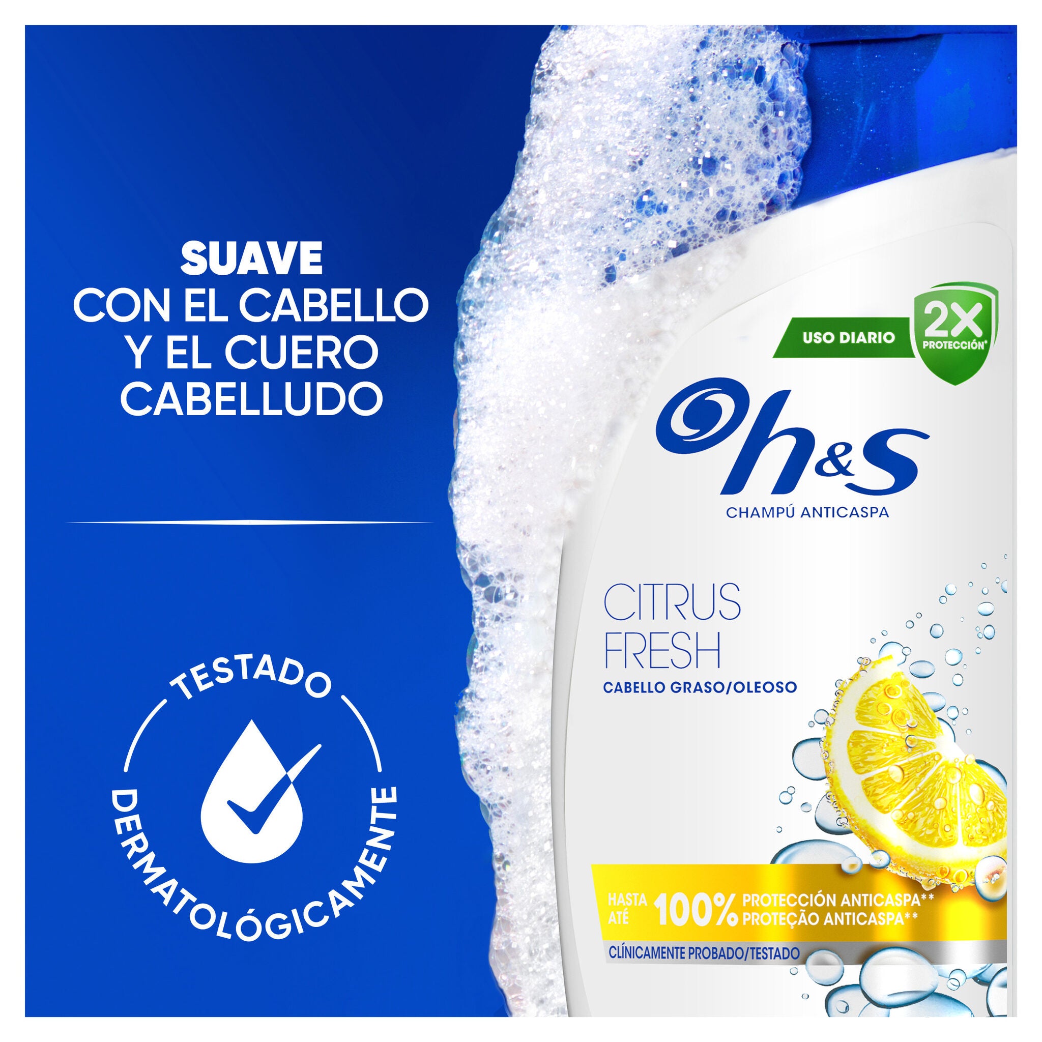 Champú anticaspa citrus fresh H&S 300+30ml