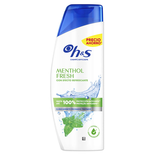 Champú anticaspa menthol H&S 300+30ml La Despensa
