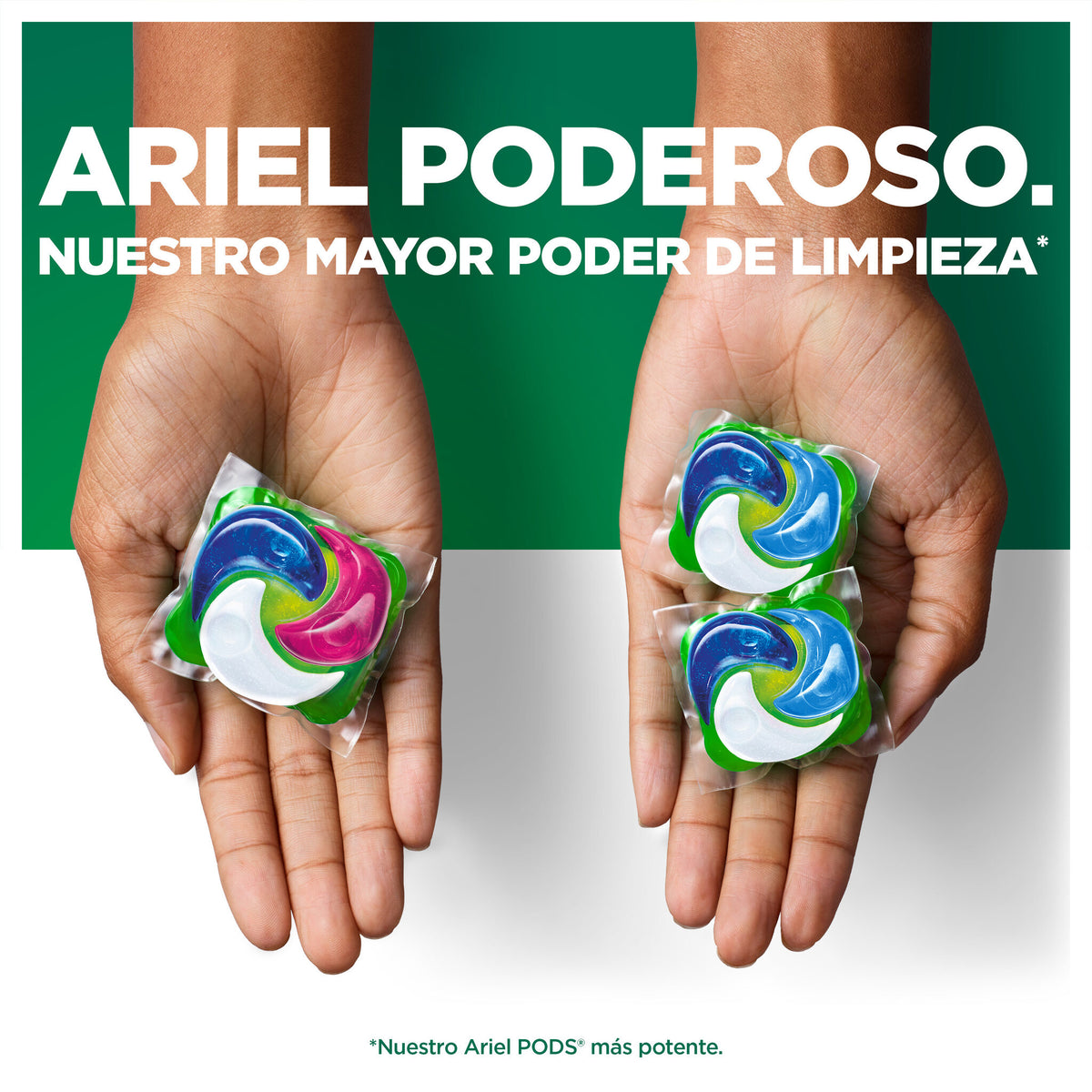 Detergente cápsulas poderoso sensaciones Ariel 14d