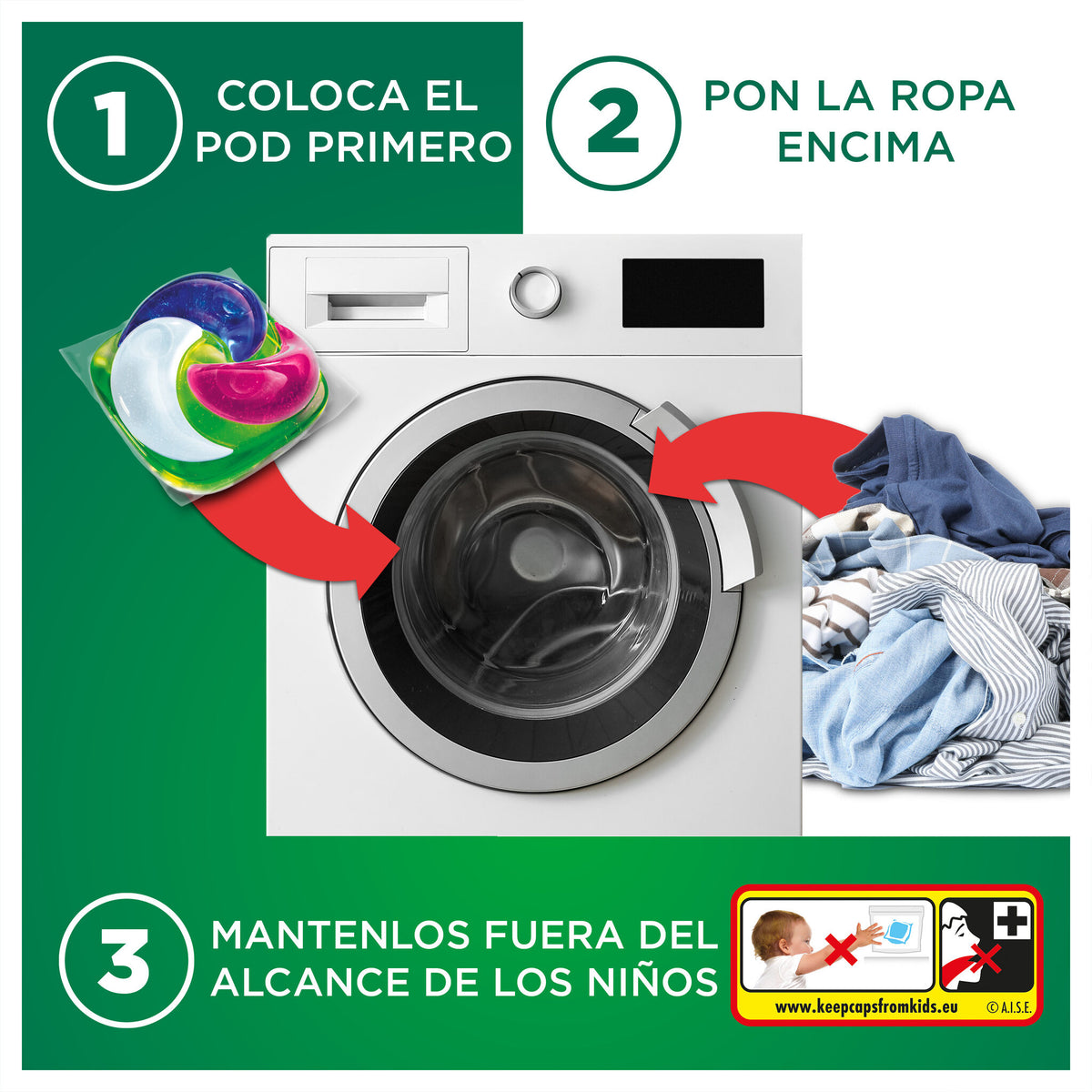 Detergente cápsulas poderoso sensaciones Ariel 14d