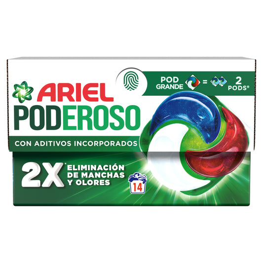 Detergente cápsulas poderoso original Ariel 14d La Despensa