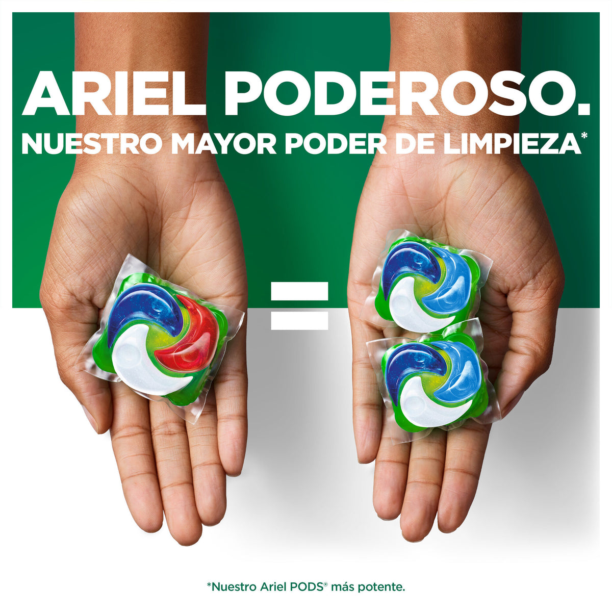 Detergente cápsulas poderoso original Ariel 14d