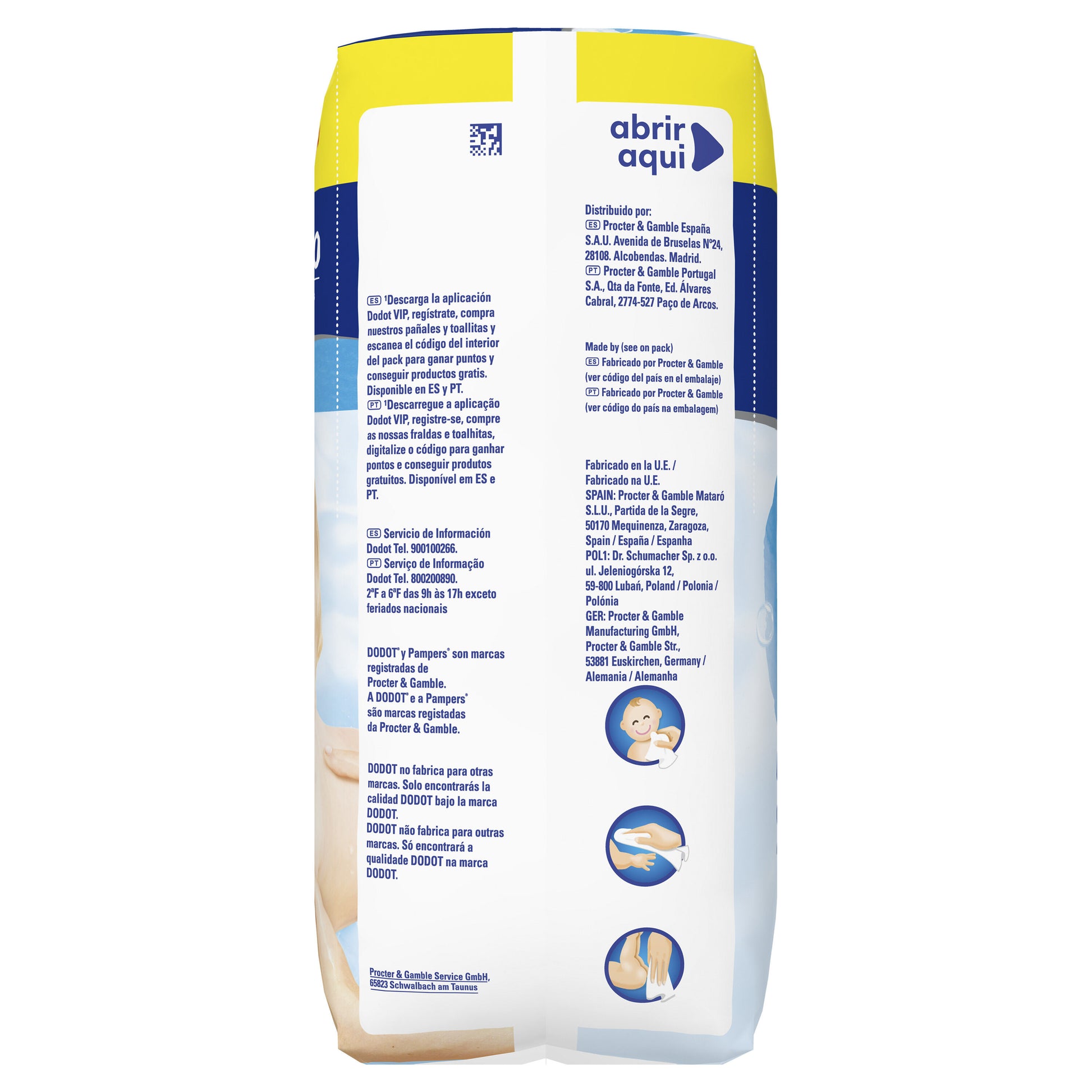 Toallita húmeda total care aqua Dodot 240u