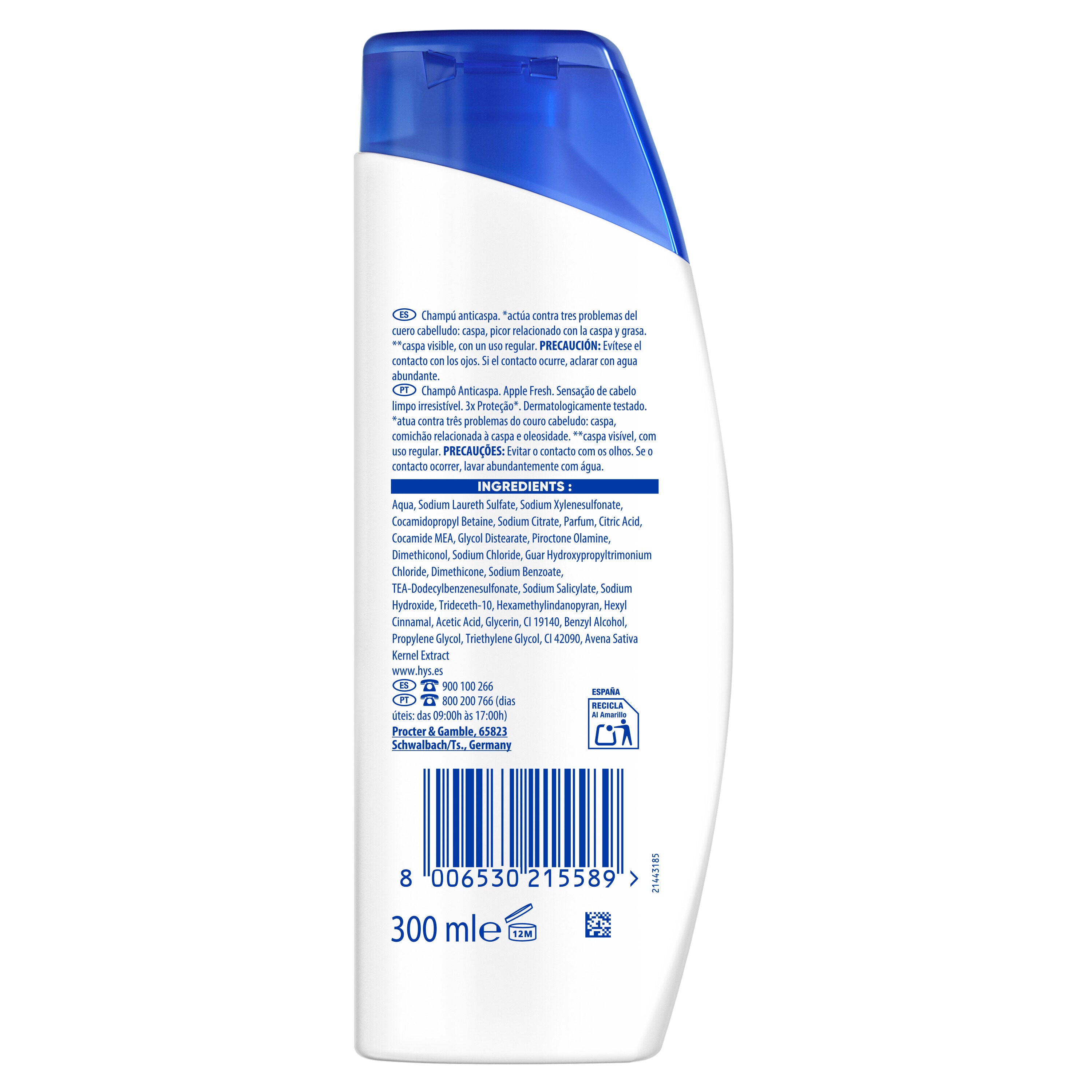 Champú anticaspa apple fresh H&S 330ml