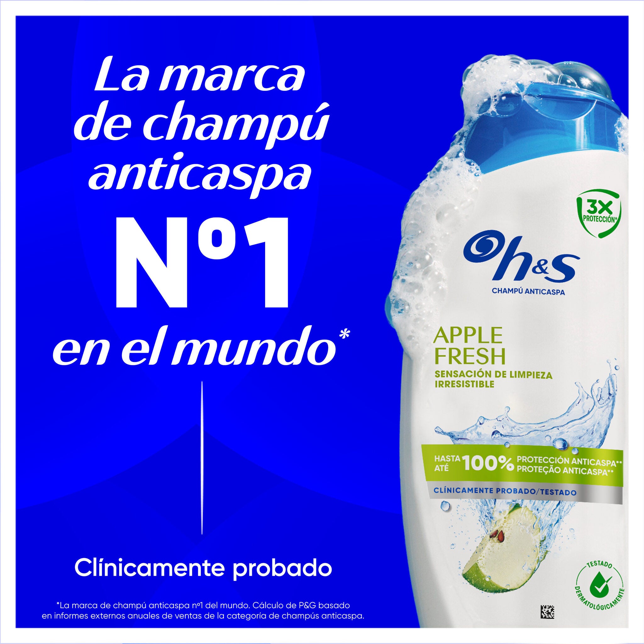 Champú anticaspa apple fresh H&S 330ml