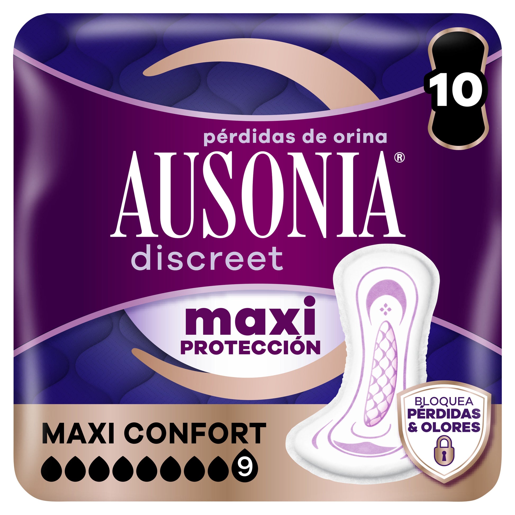Compresas discreet pads maxiconfort Ausonia 10u