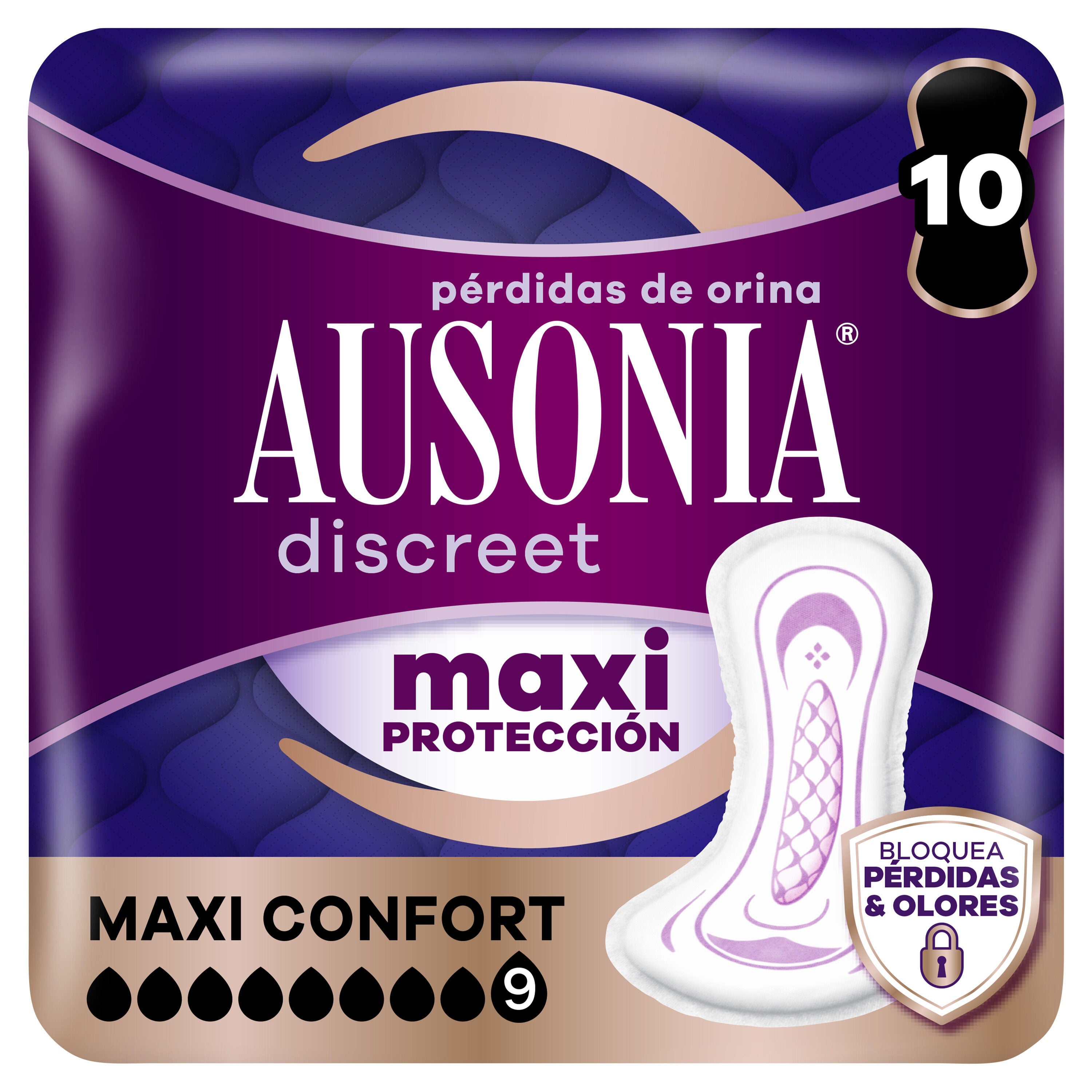 Compresas discreet pads maxiconfort Ausonia 10u