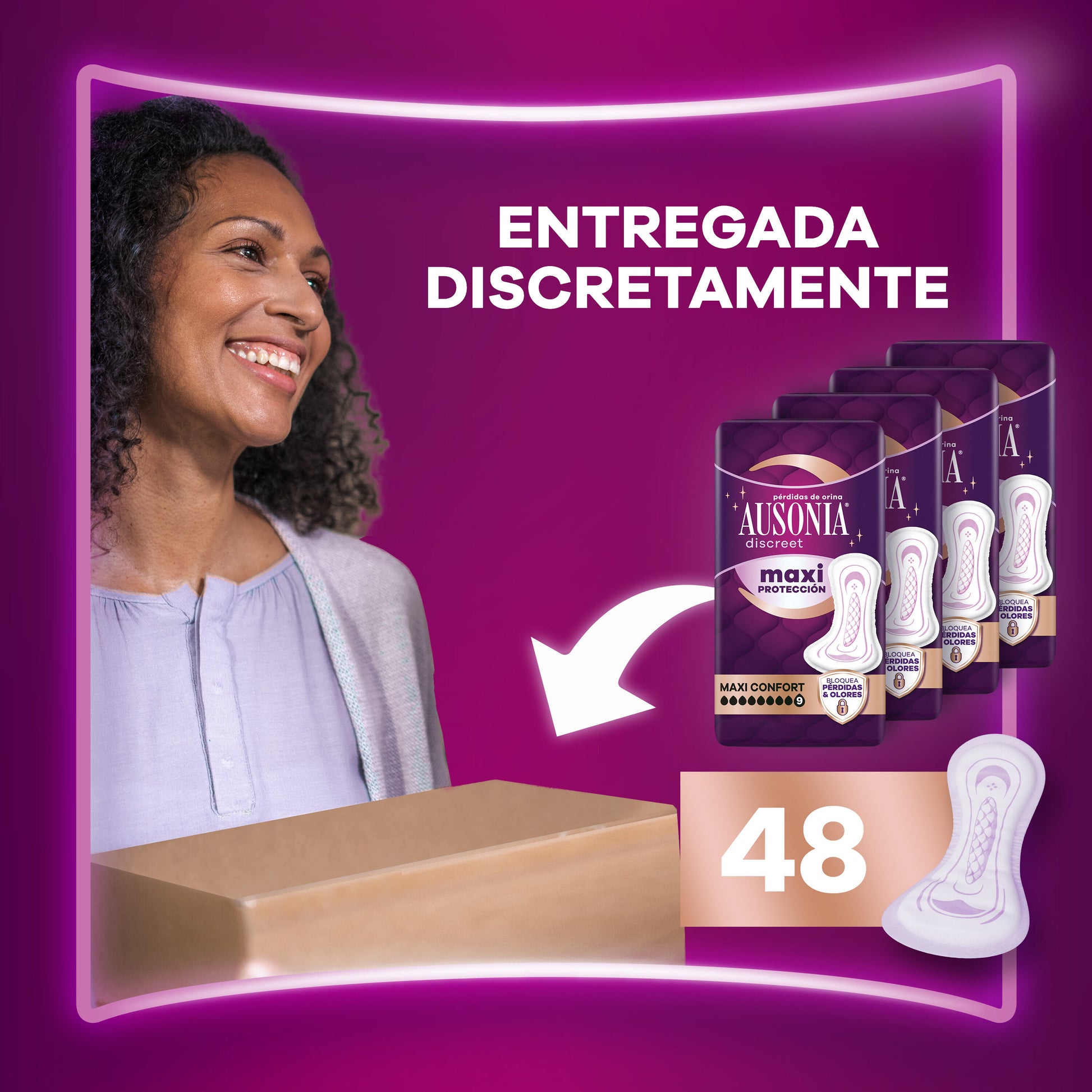 Compresas discreet pads maxiconfort Ausonia 10u