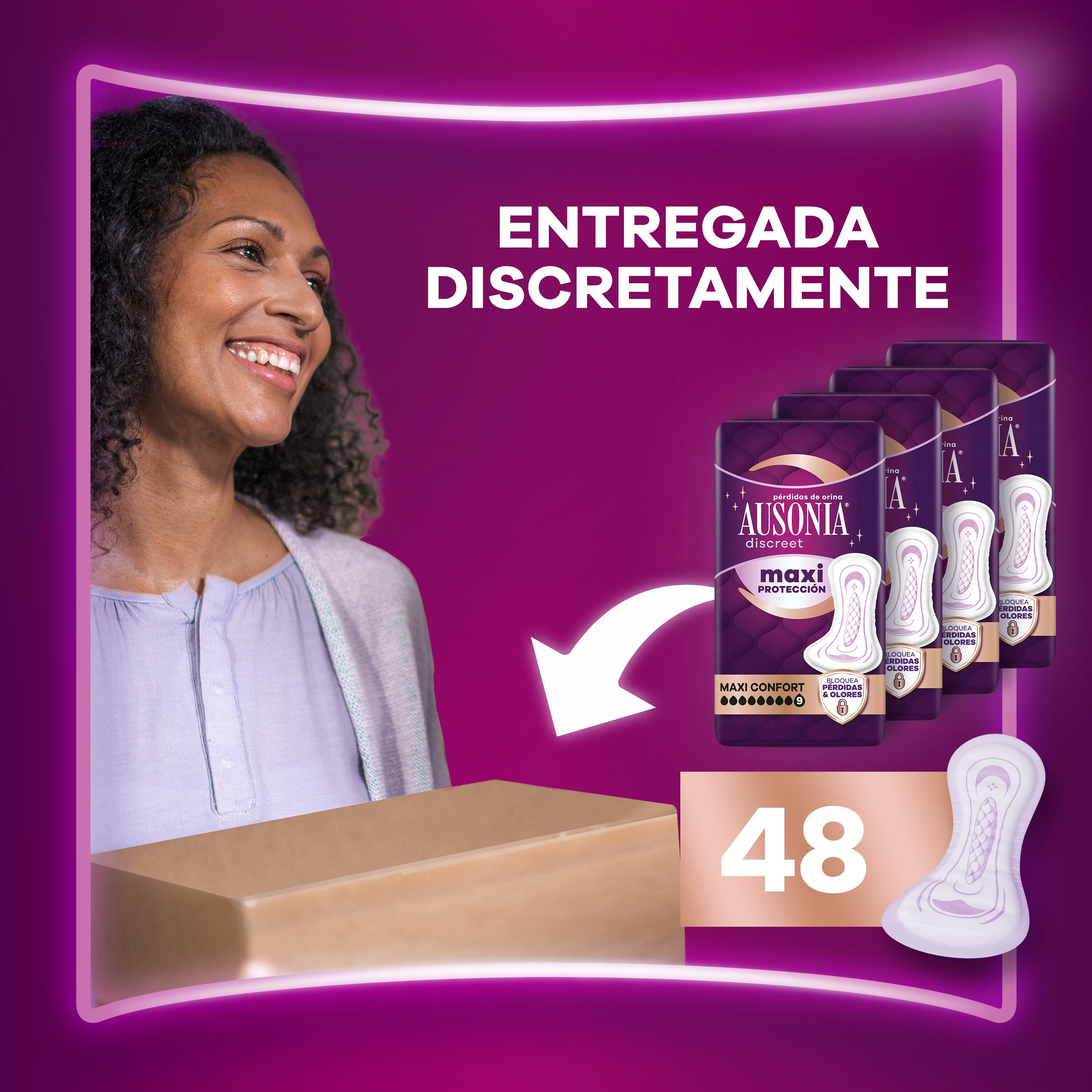 Compresas discreet pads maxiconfort Ausonia 10u