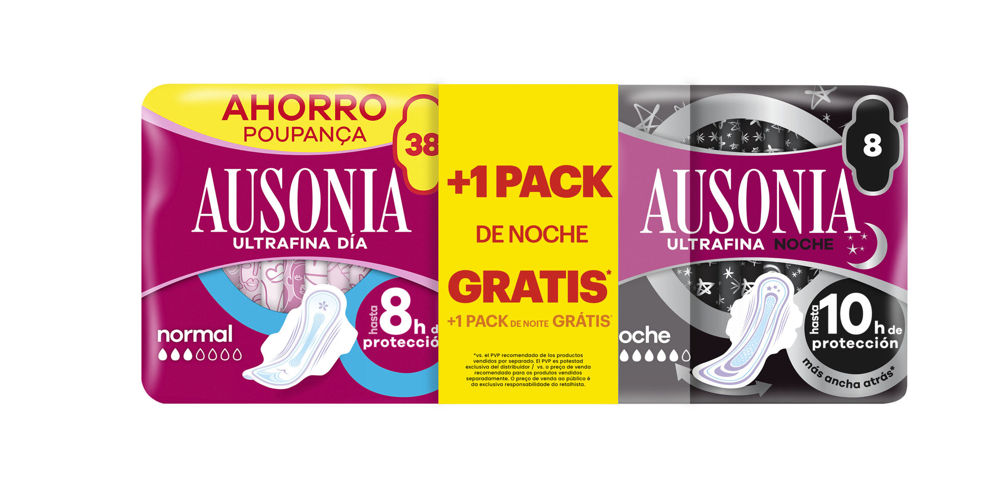 Compresas normal alas Ausonia 38u