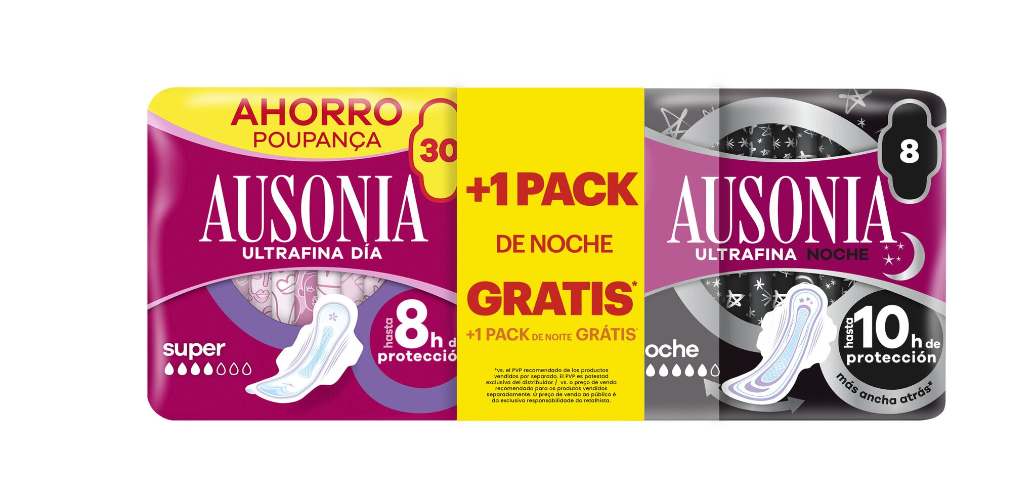 Compresas super alas Ausonia 30u