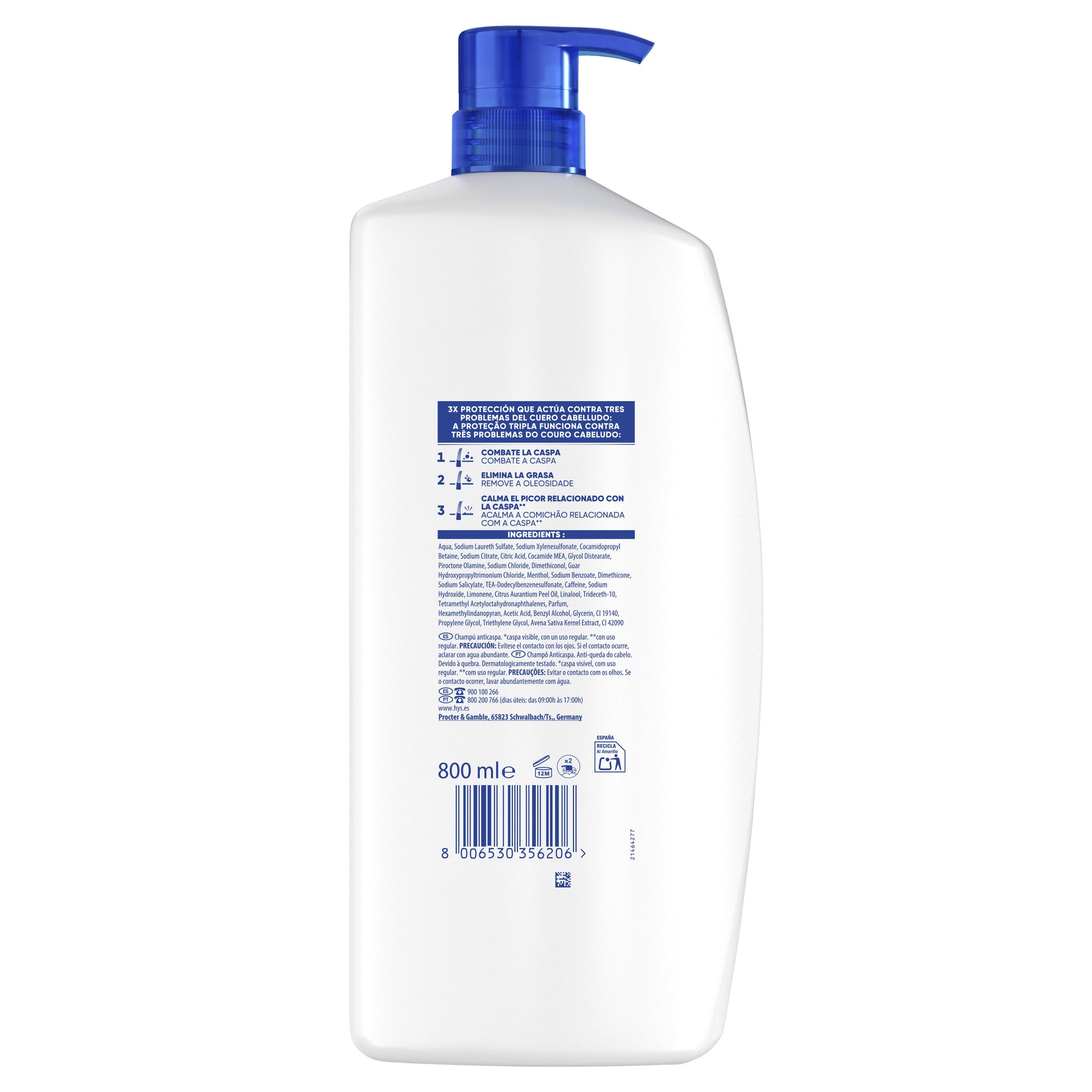 Champú anticaida xl H&s 800ml