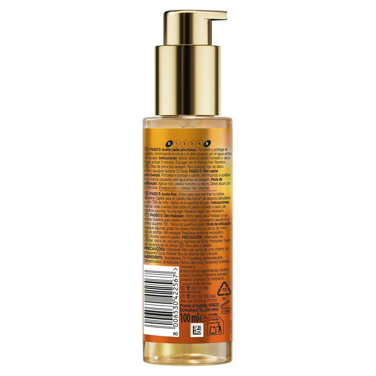 Serum hair glowtox Pantene 100ml