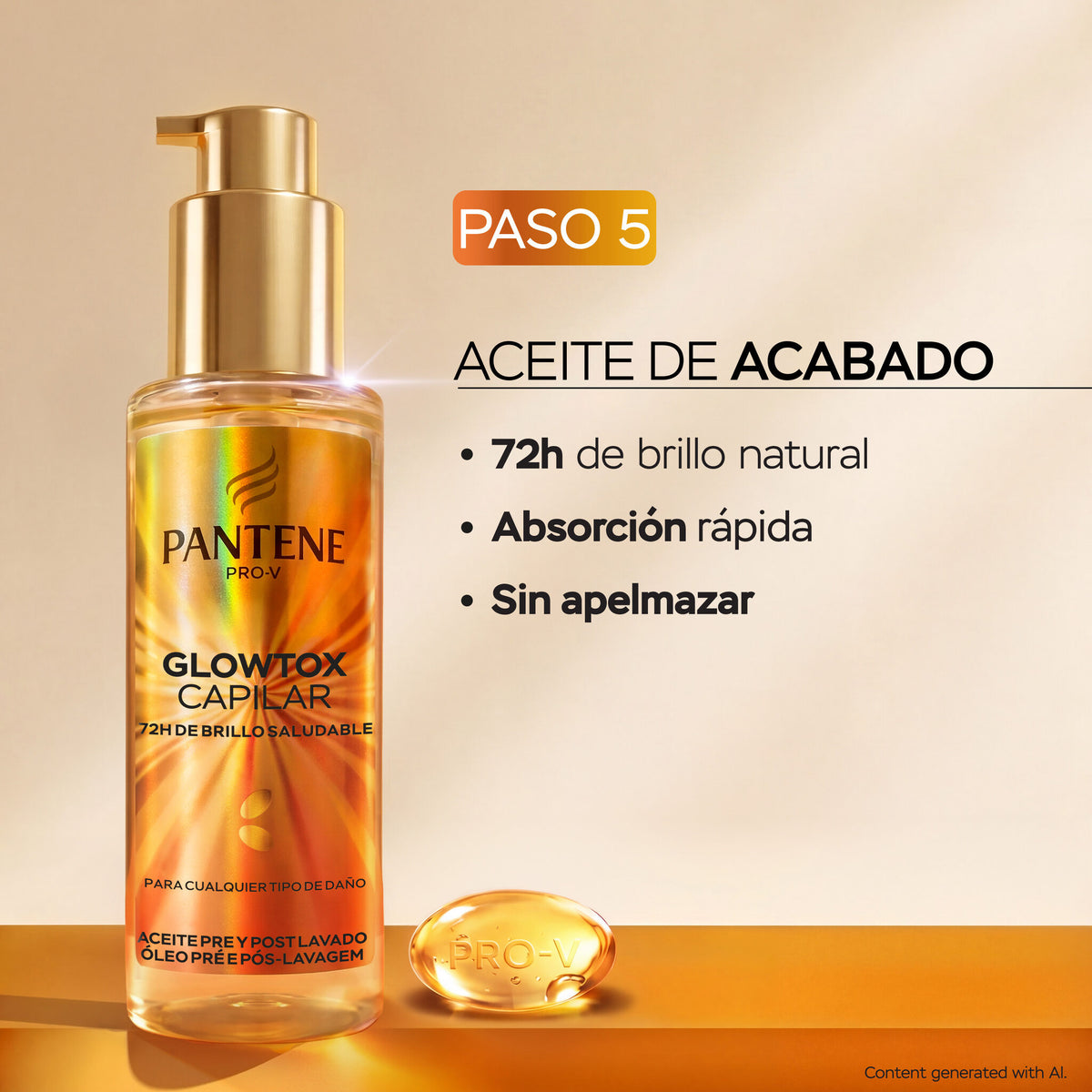 Serum hair glowtox Pantene 100ml