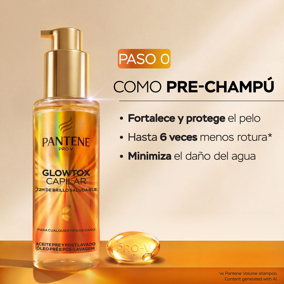 Serum hair glowtox Pantene 100ml