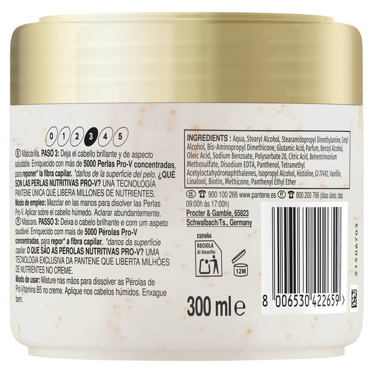 Mascarilla glowtox Pantene  300ml