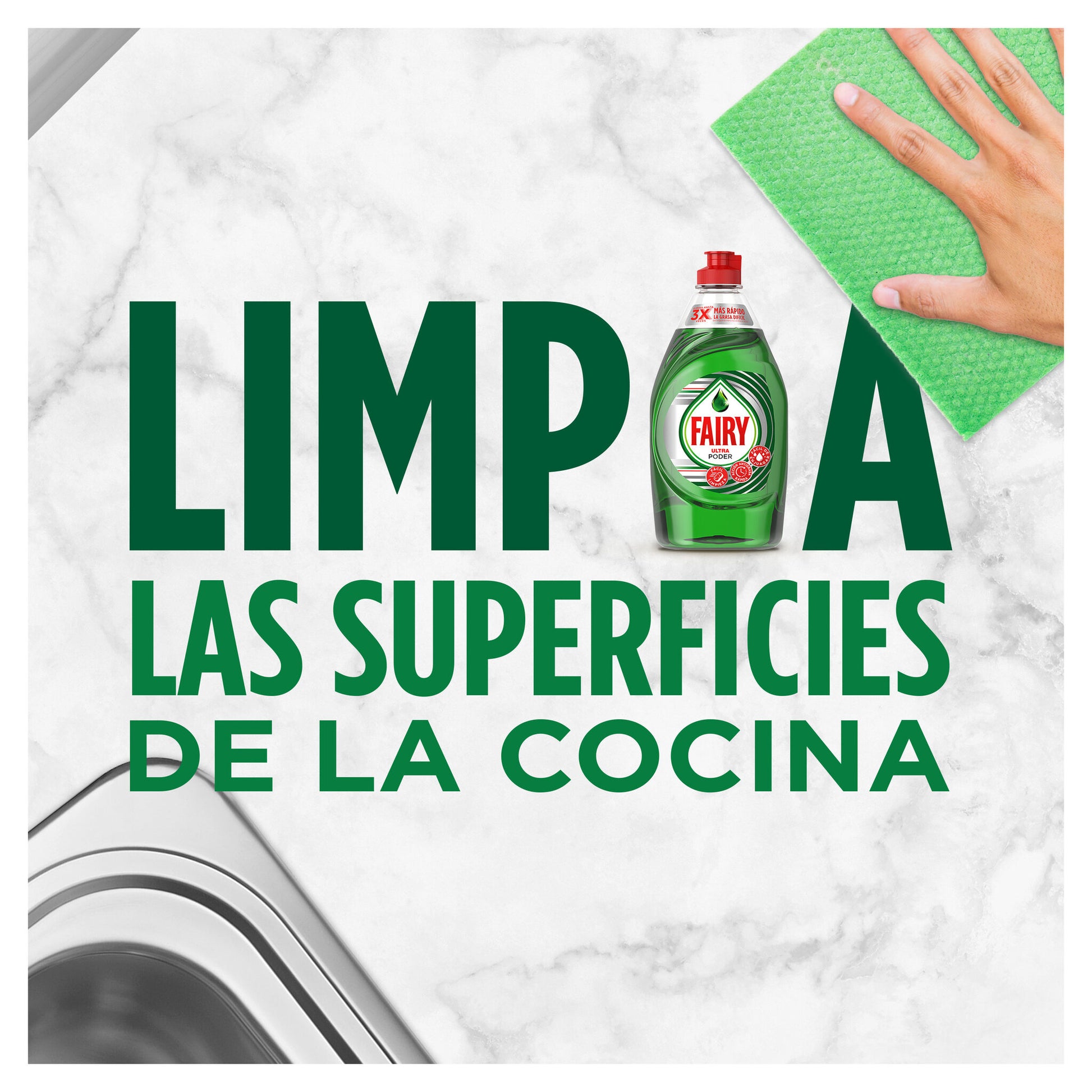 Lavajillas a mano ultra poder Fairy p2 654ml/u