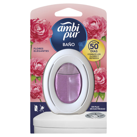 Ambientador baño flores elegantes Ambipur 1u La Despensa