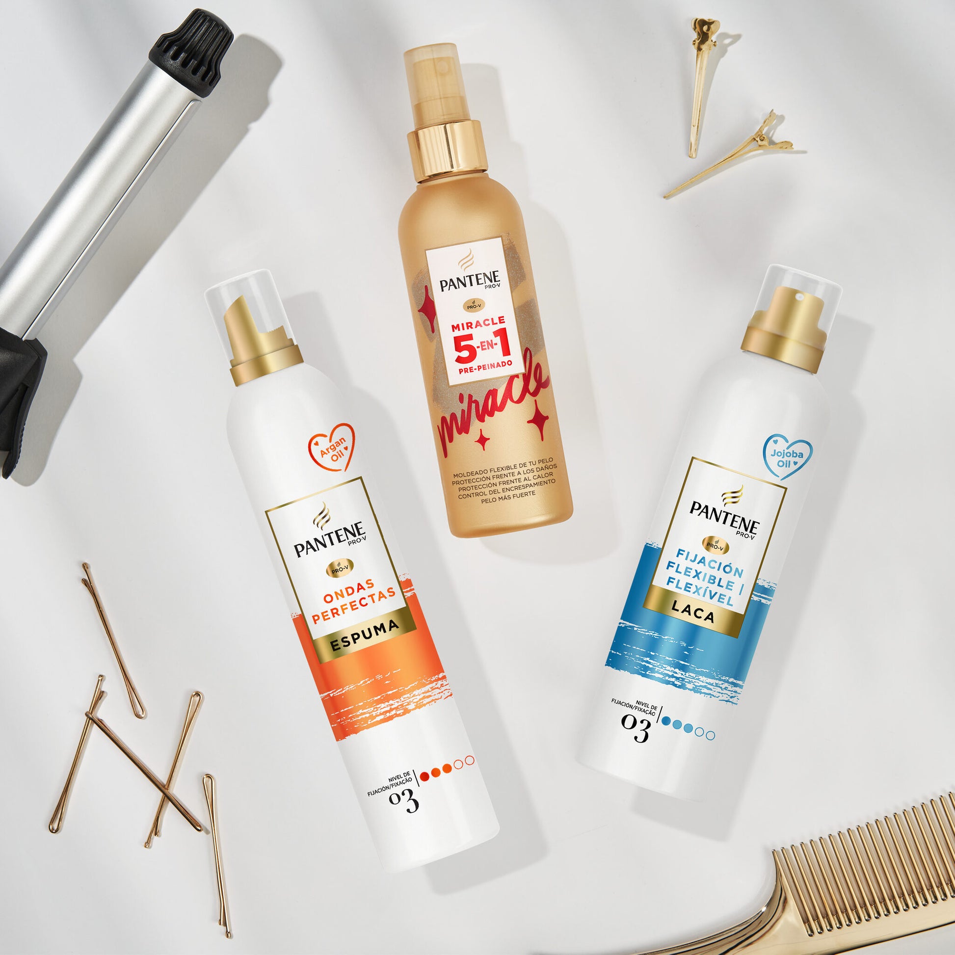 Laca pelo fijacion flexible Pantene 370ml