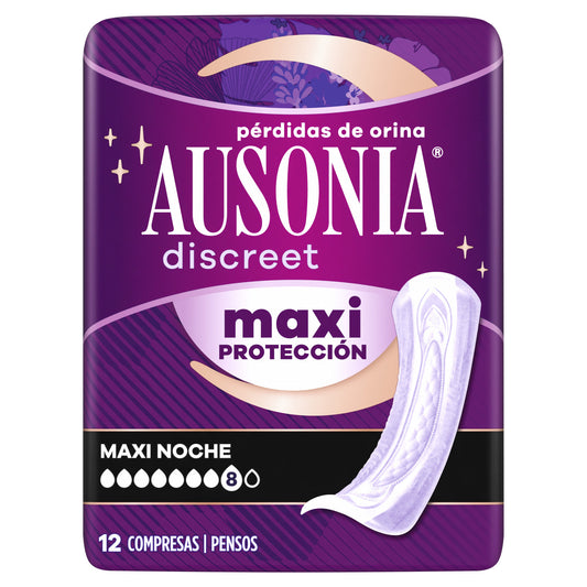 Compresas incontinencia maxi noche Ausonia 12u La Despensa