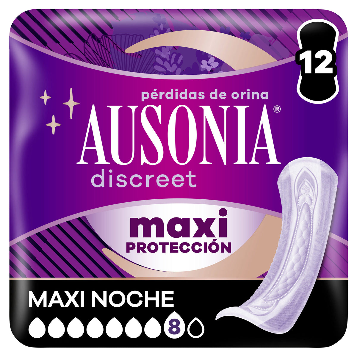 Compresas incontinencia maxi noche Ausonia 12u