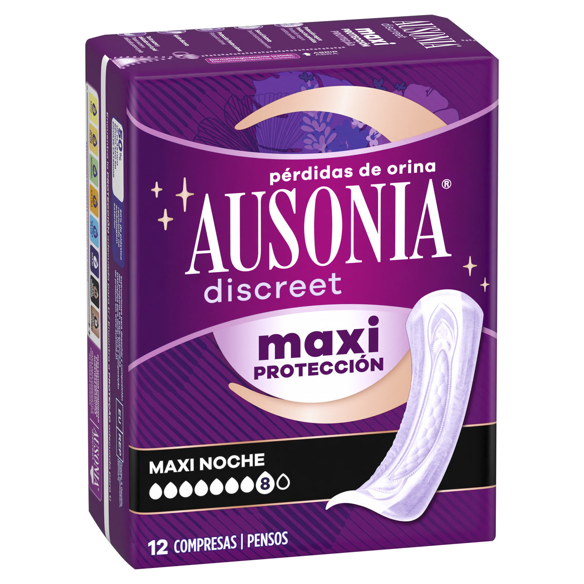 Compresas incontinencia maxi noche Ausonia 12u