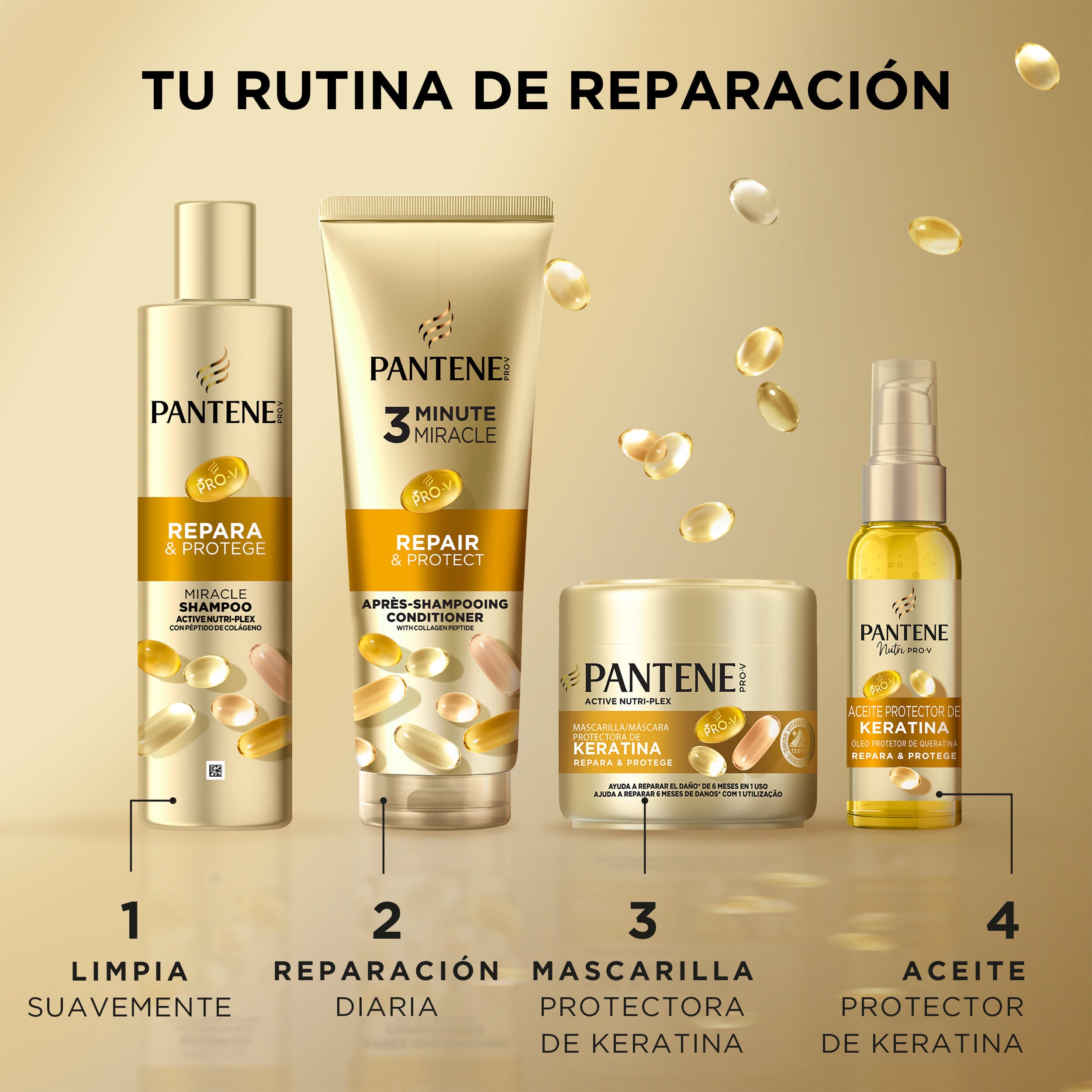 Mascarilla reparadora repara/protege Pantene 300ml