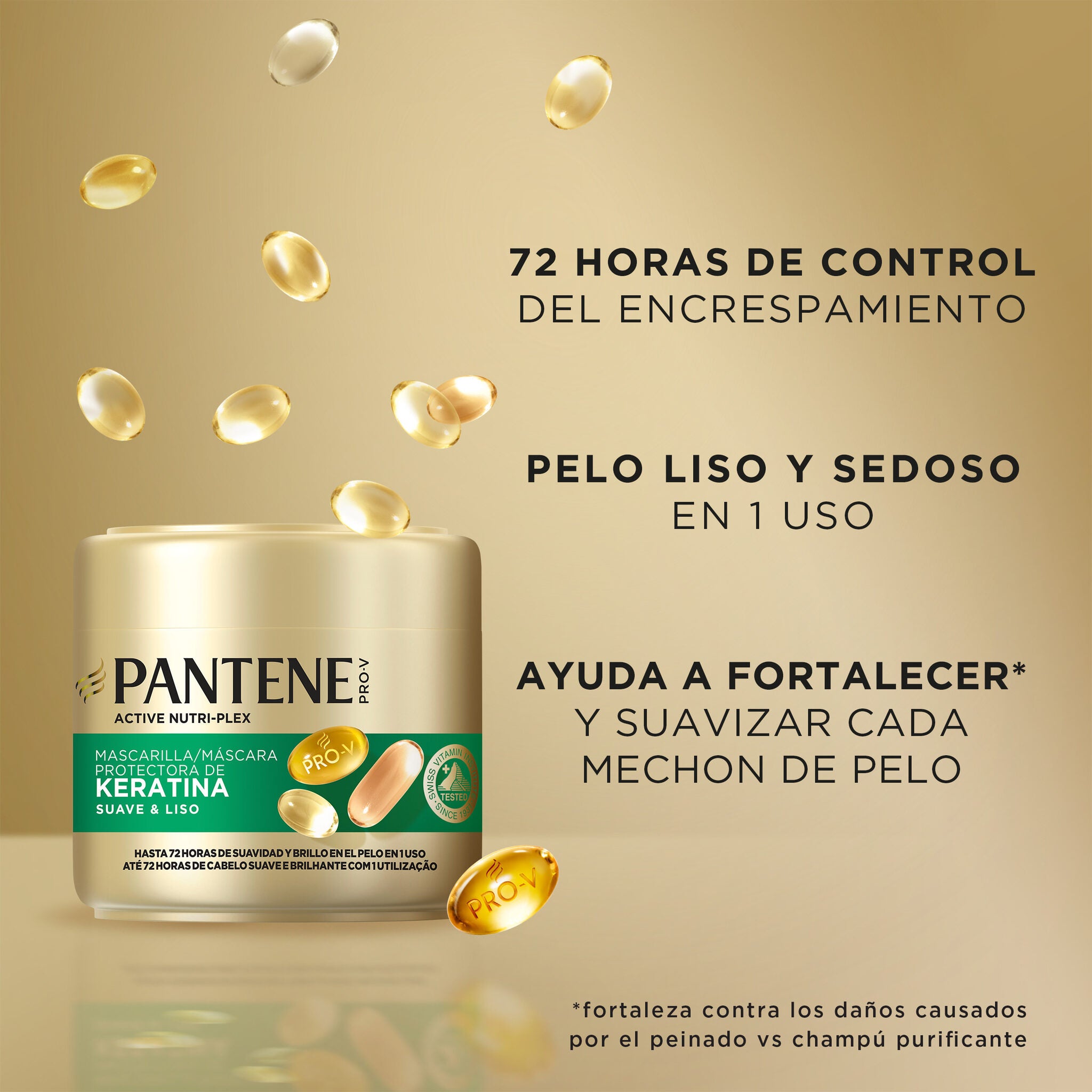 Mascarilla suave/liso Pantene 300ml