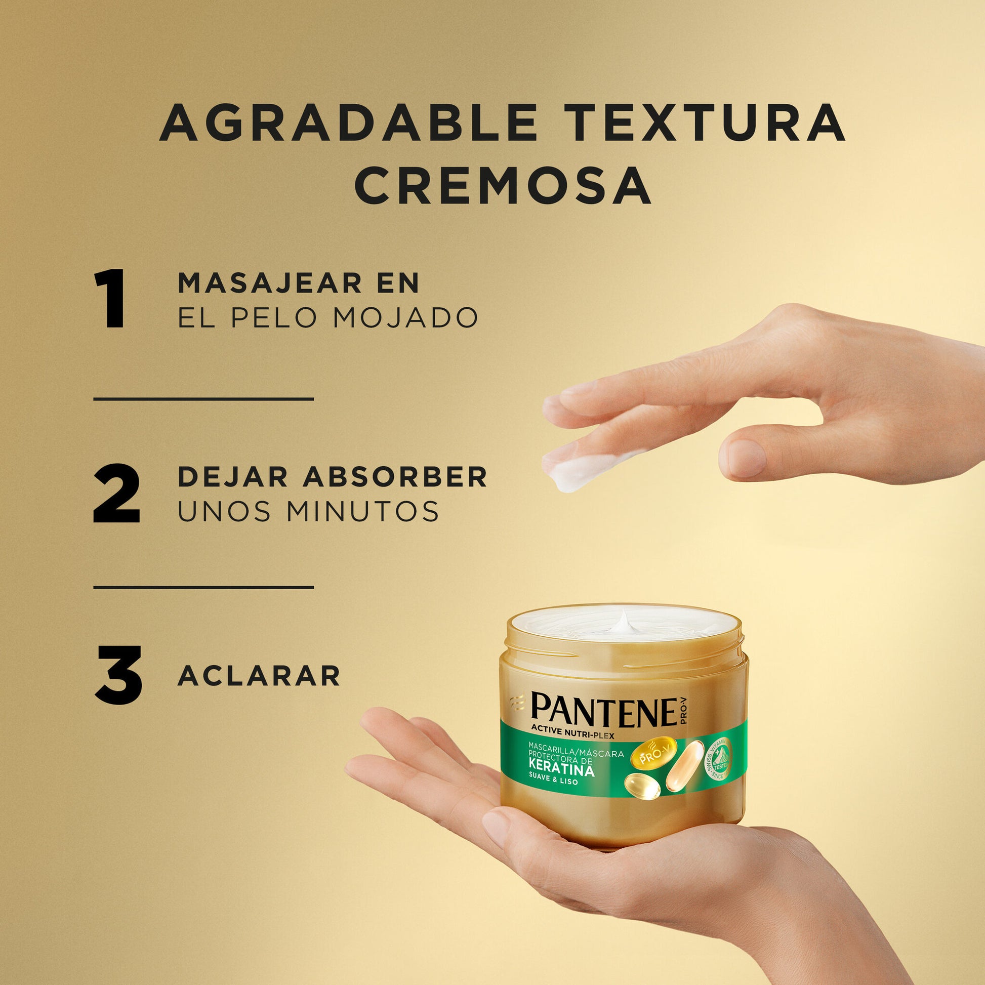 Mascarilla suave/liso Pantene 300ml