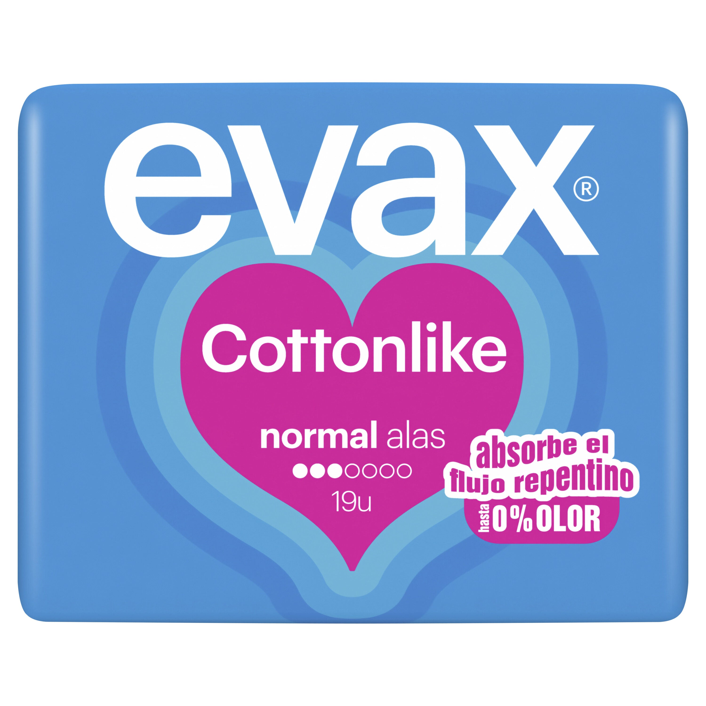 Compresa normal alas Evax cottonlike p19