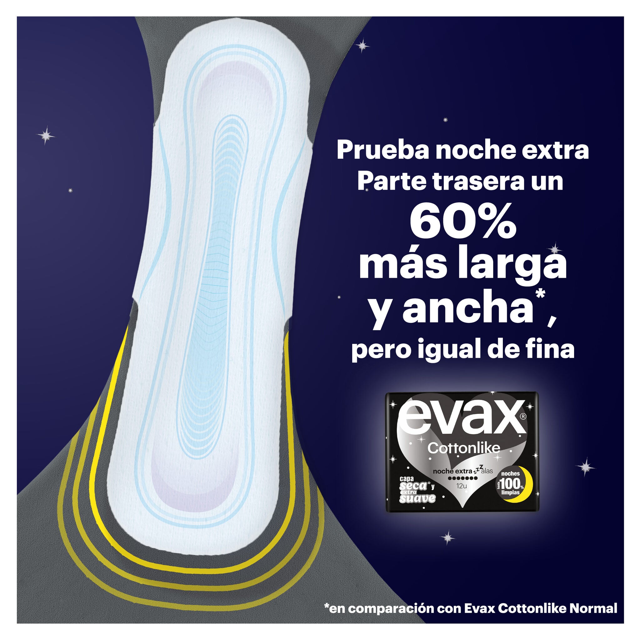 Compresa normal alas Evax cottonlike p19