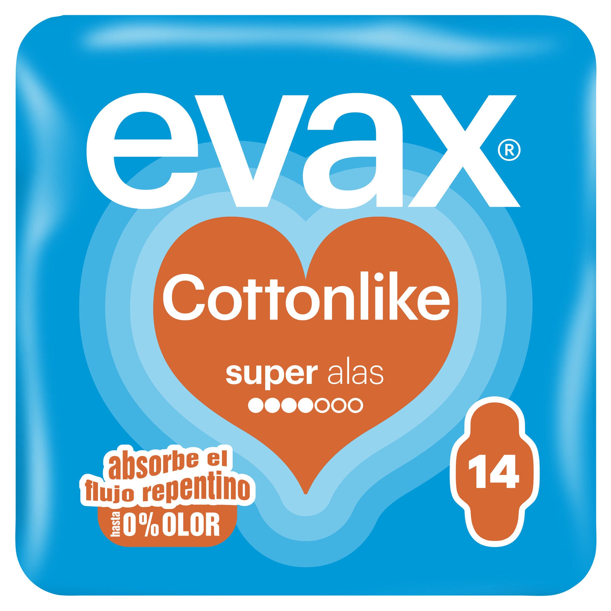 Compresa super alas Evax cottonlike p14