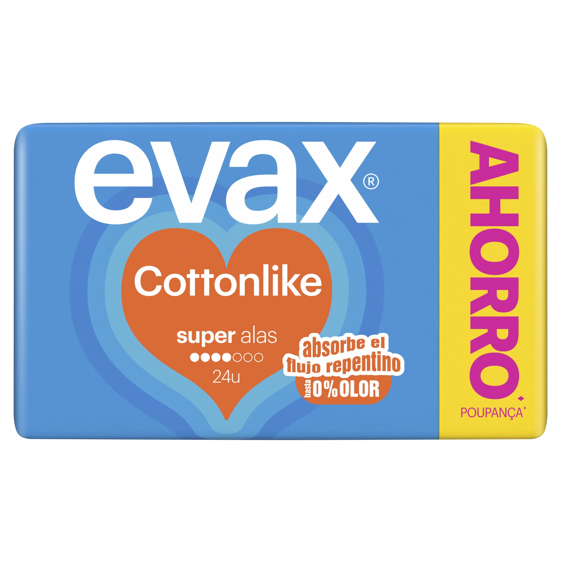 Compresa cottonlike alas super Evax 24u