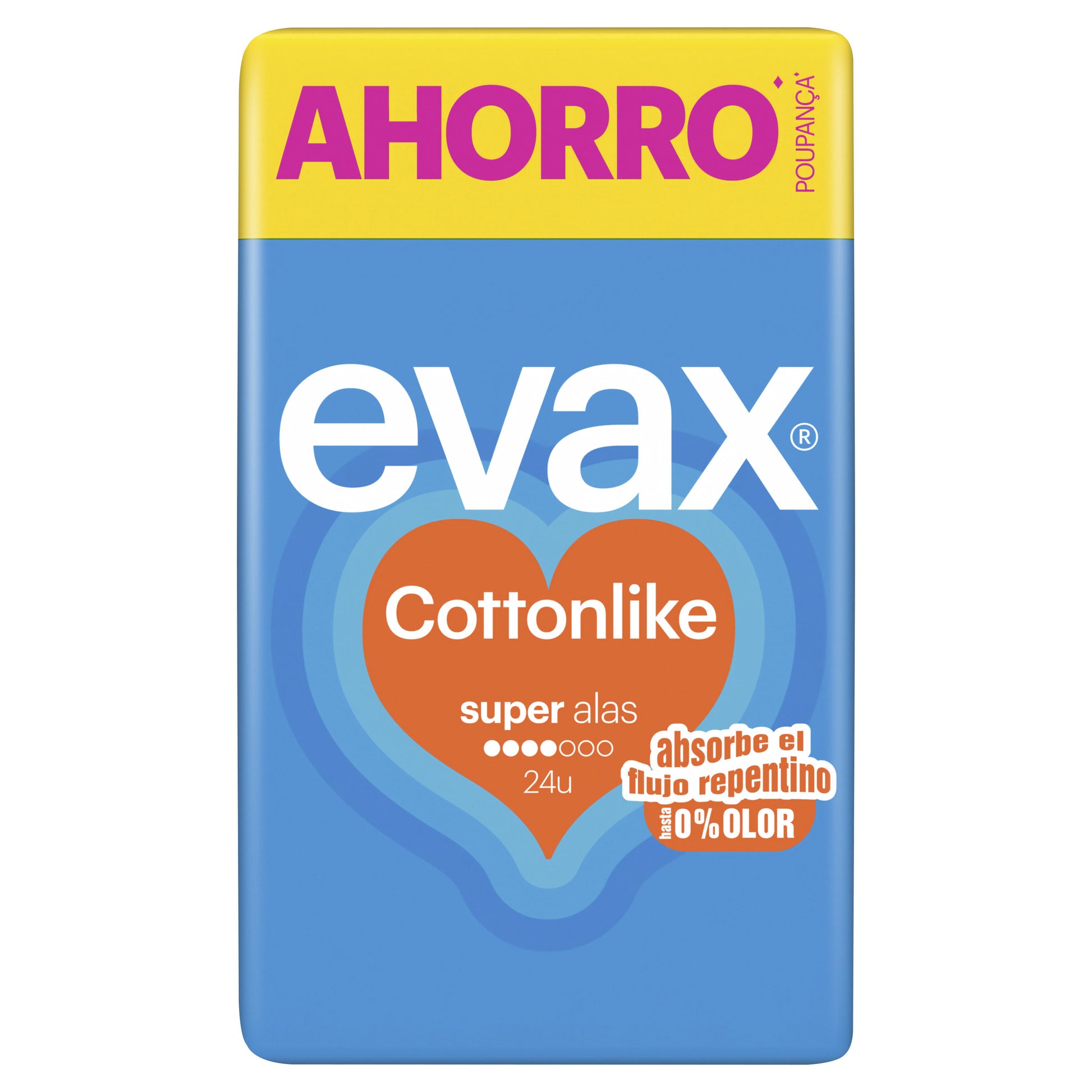 Compresa cottonlike alas super Evax 24u