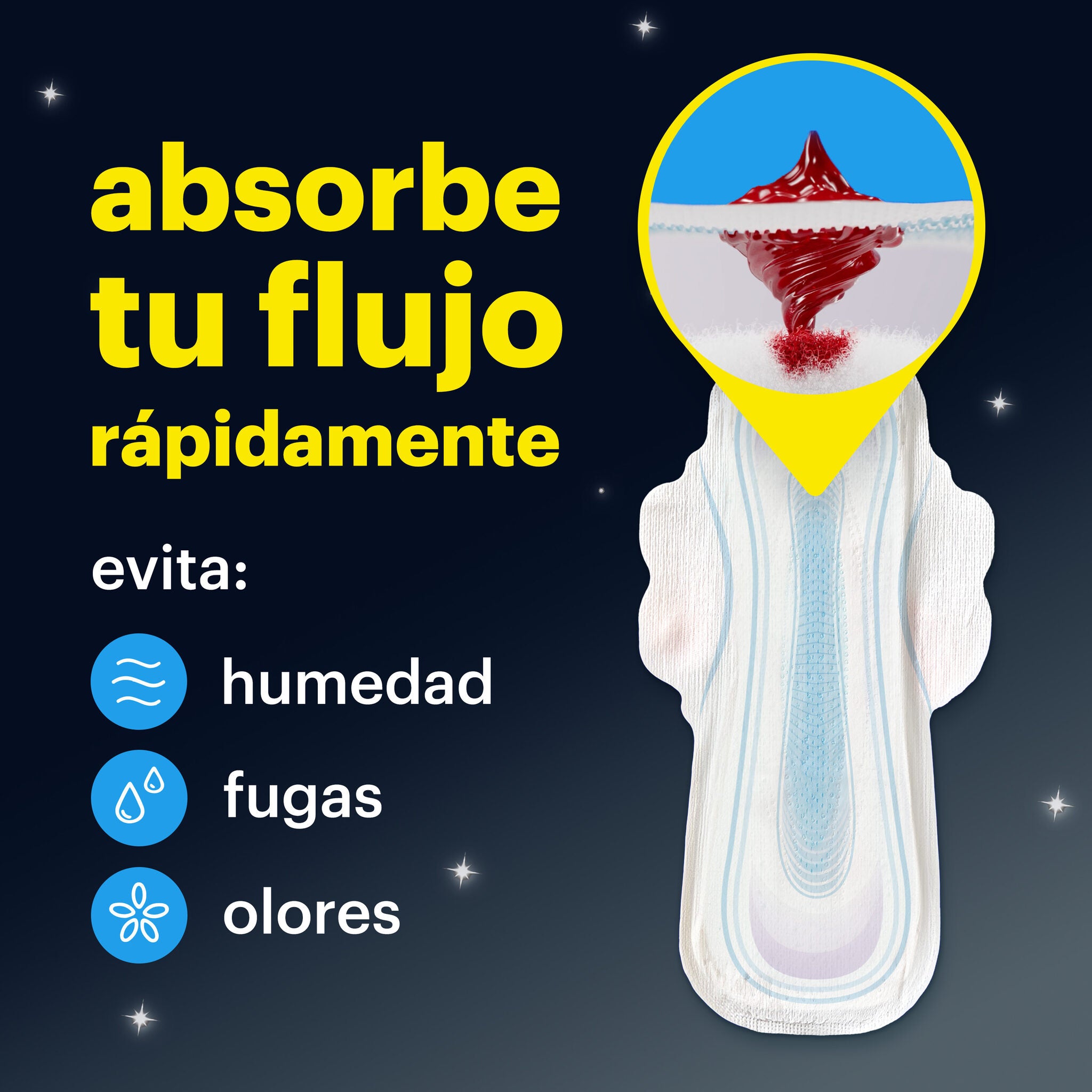 Compresa noche plus alas cotton Evax 18u