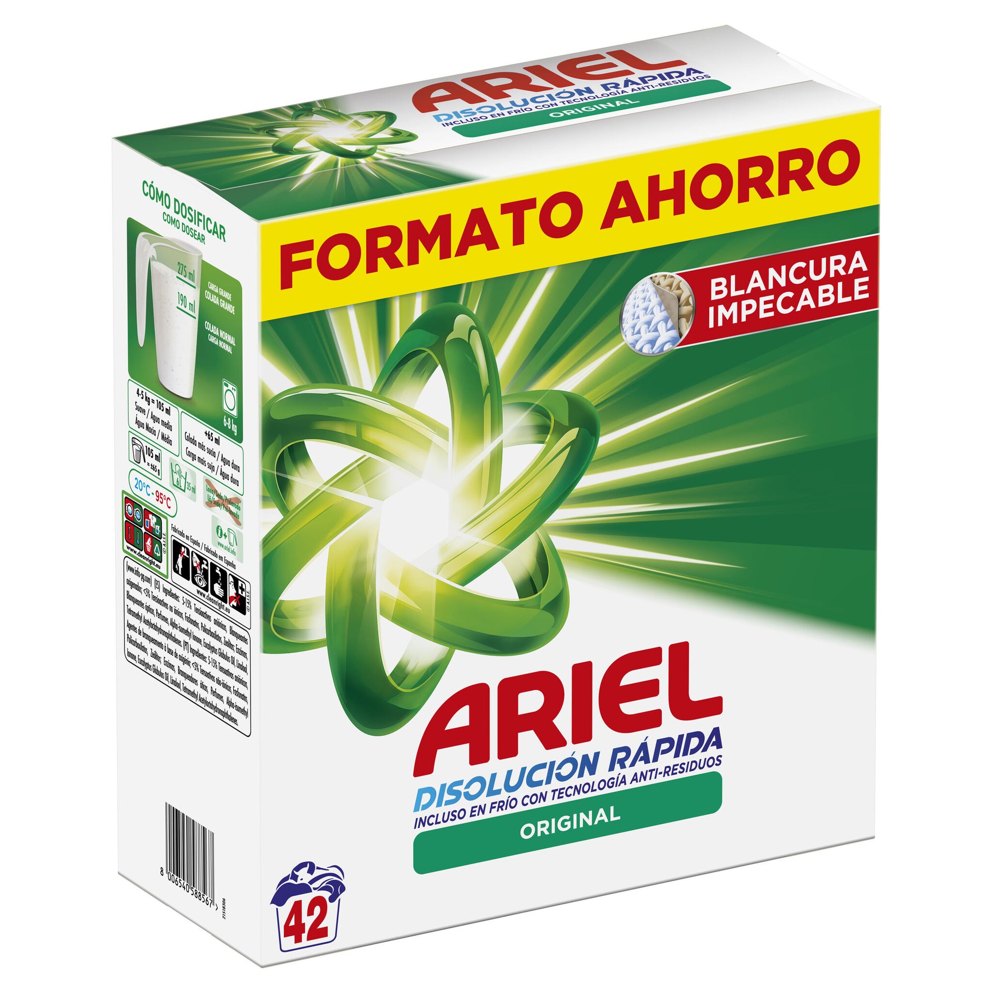 Detergente polvo regular Ariel 42