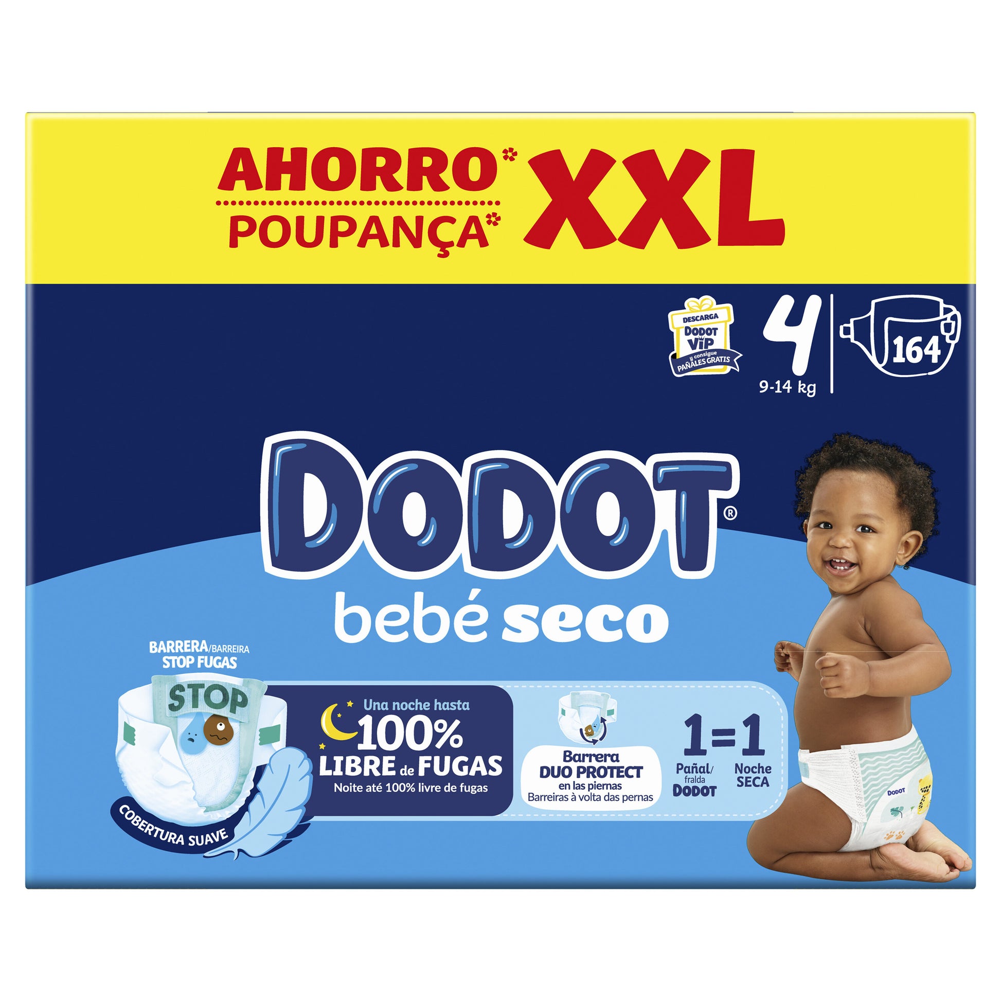 Pañal ahorro xxl Dodot 164u