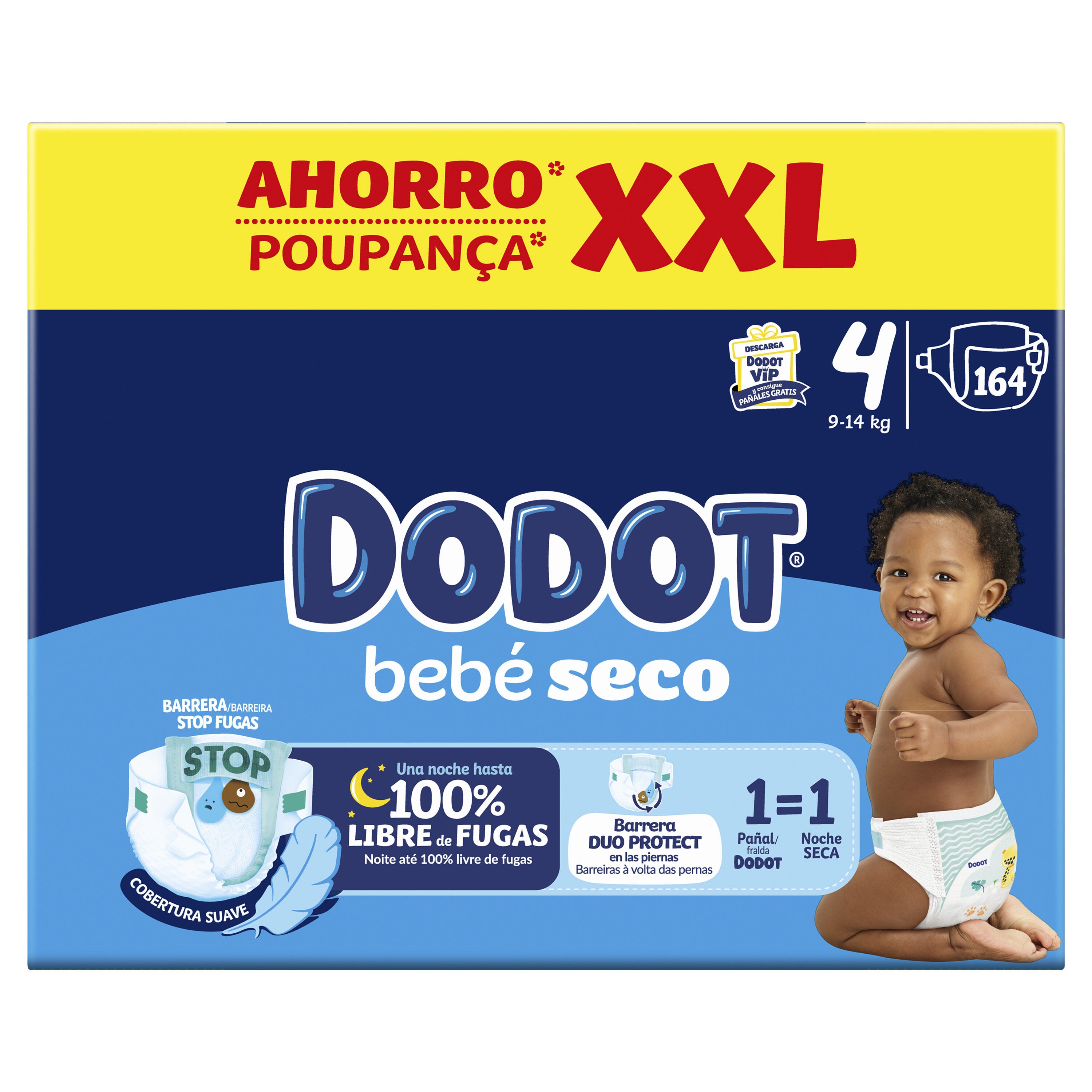Pañal ahorro xxl Dodot 164u