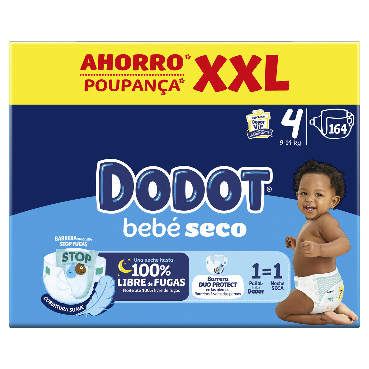 Pañal ahorro xxl Dodot 164u