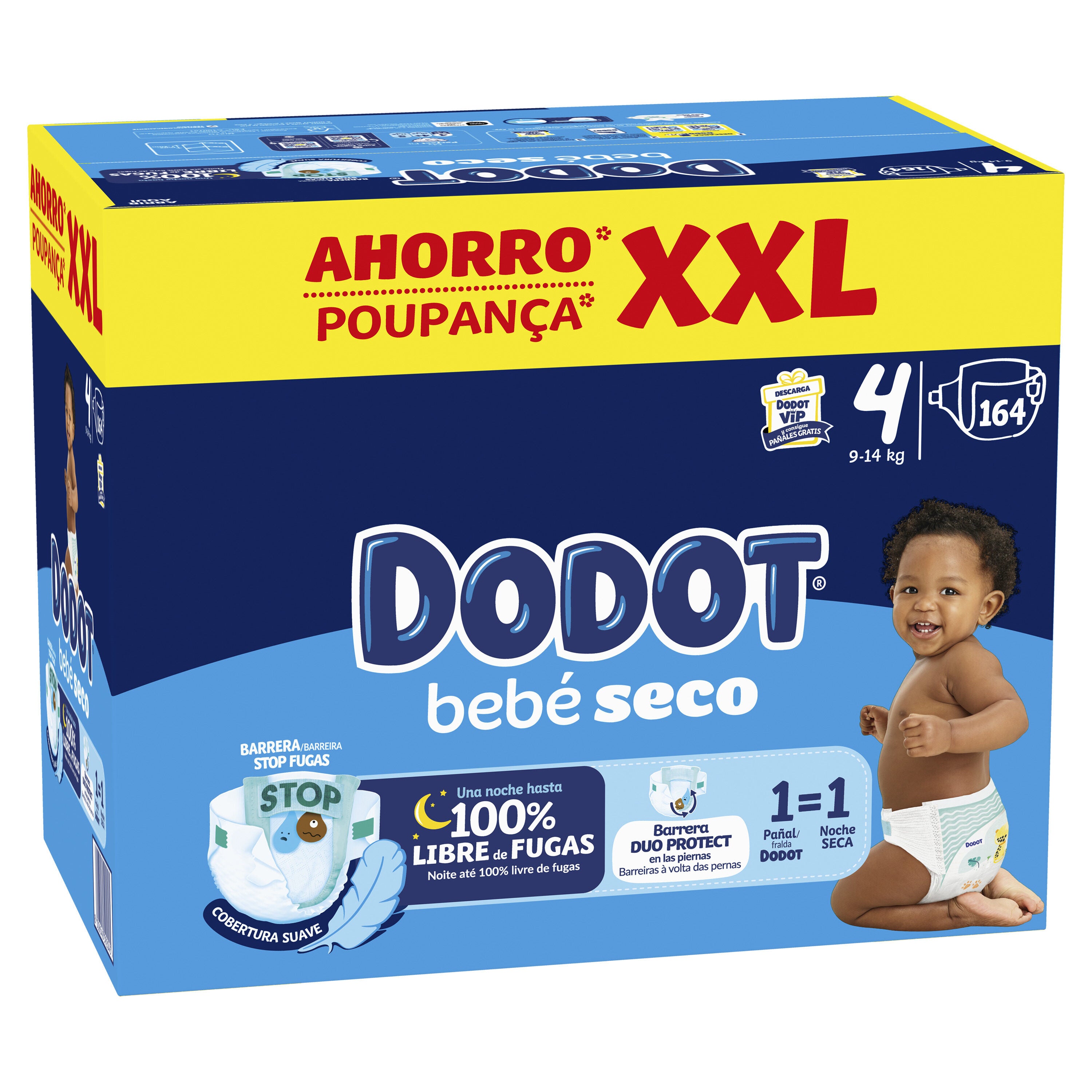Pañal ahorro xxl Dodot 164u