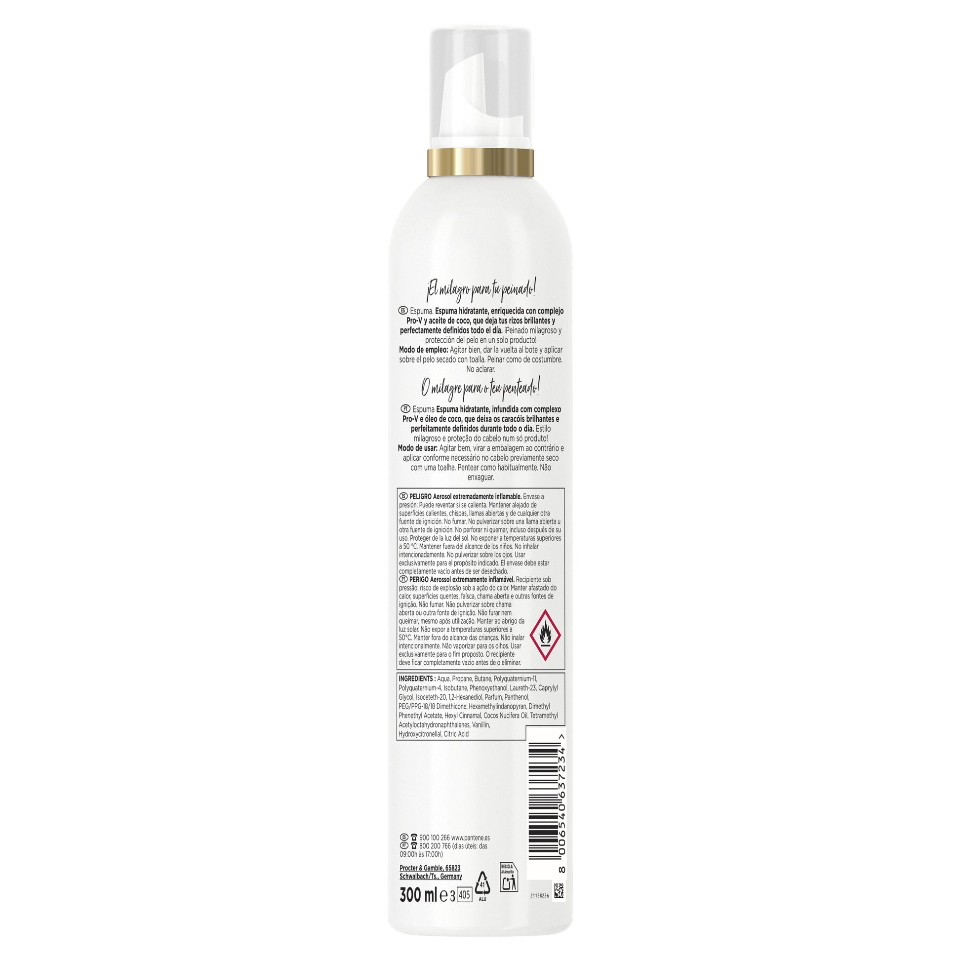 Espuma pelo rizos definidos Pantene 300ml