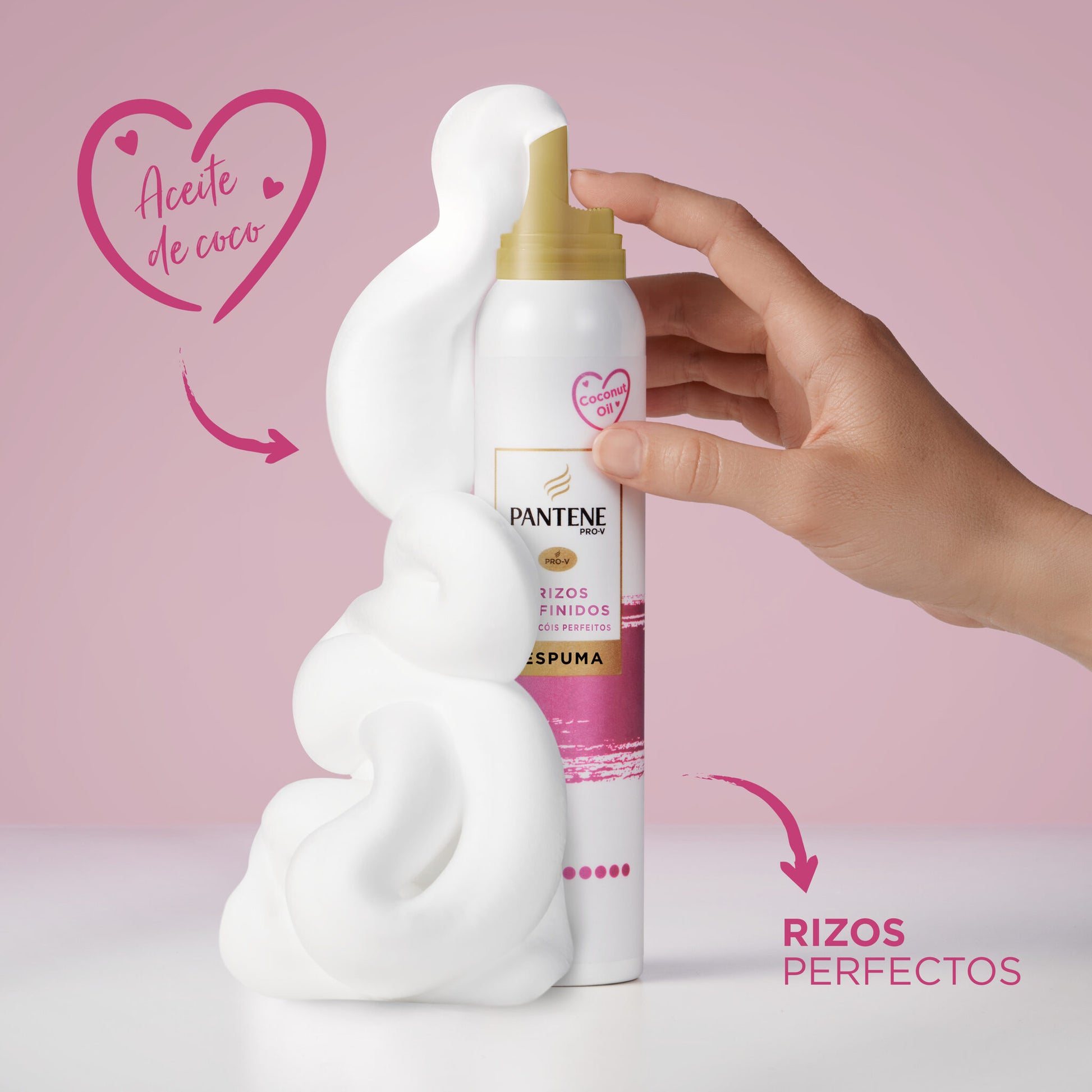 Espuma pelo rizos definidos Pantene 300ml